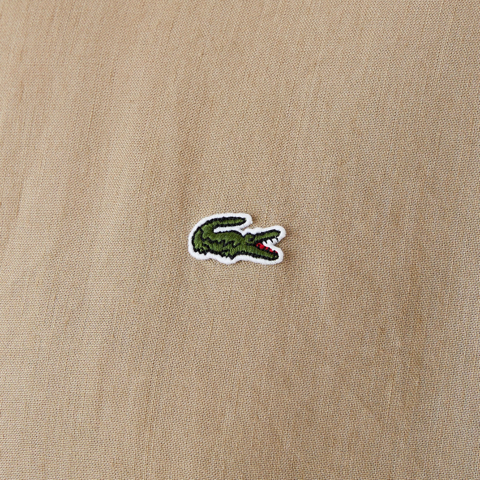 Lacoste Erkek Regular Fit Keten Bej Gömlek