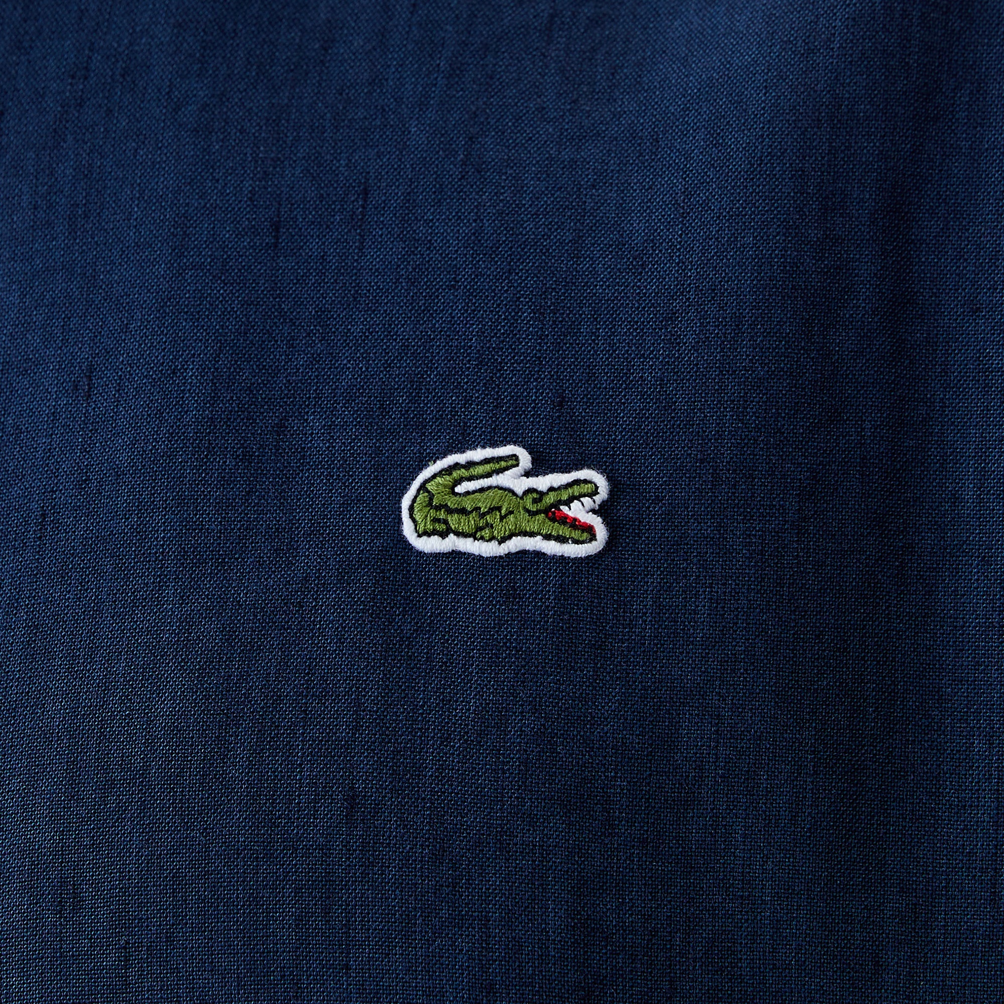 Lacoste Erkek Regular Fit Keten Lacivert Gömlek