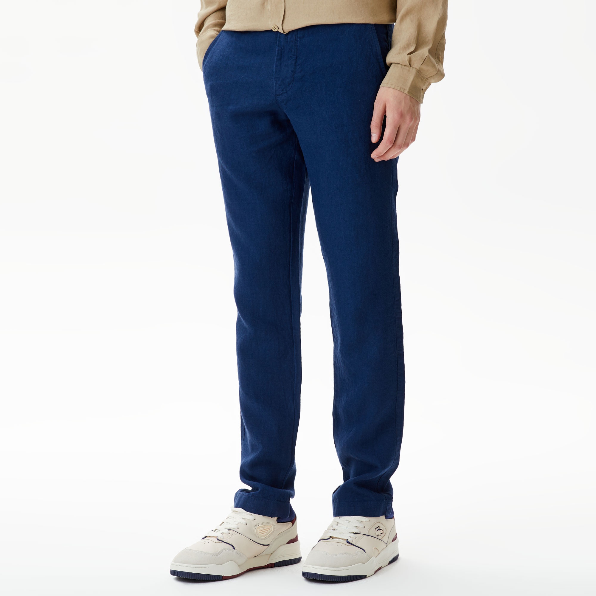 Lacoste Erkek Slim Fit Chino Lacivert Pantolon