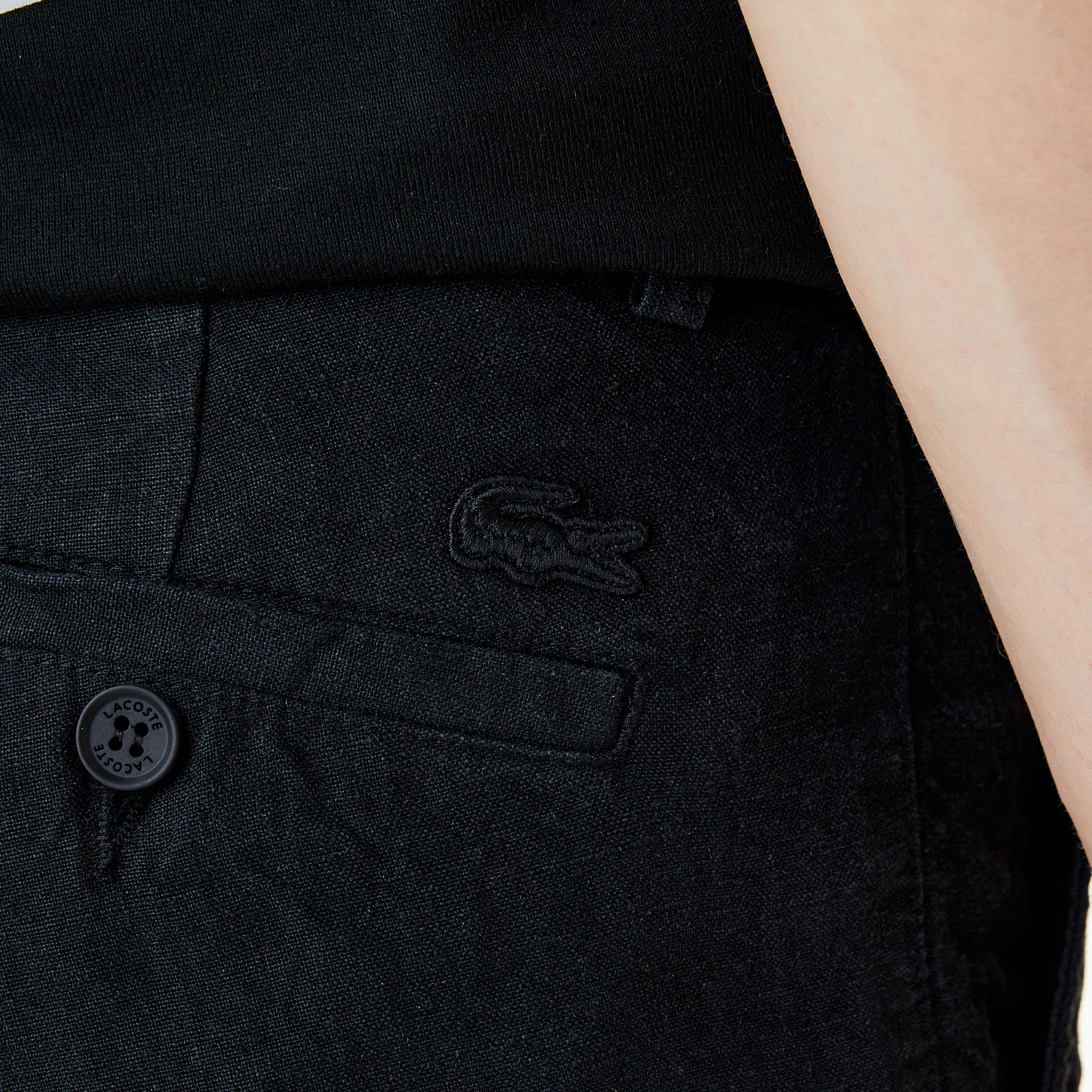 Lacoste Erkek Slim Fit Chino Siyah Pantolon