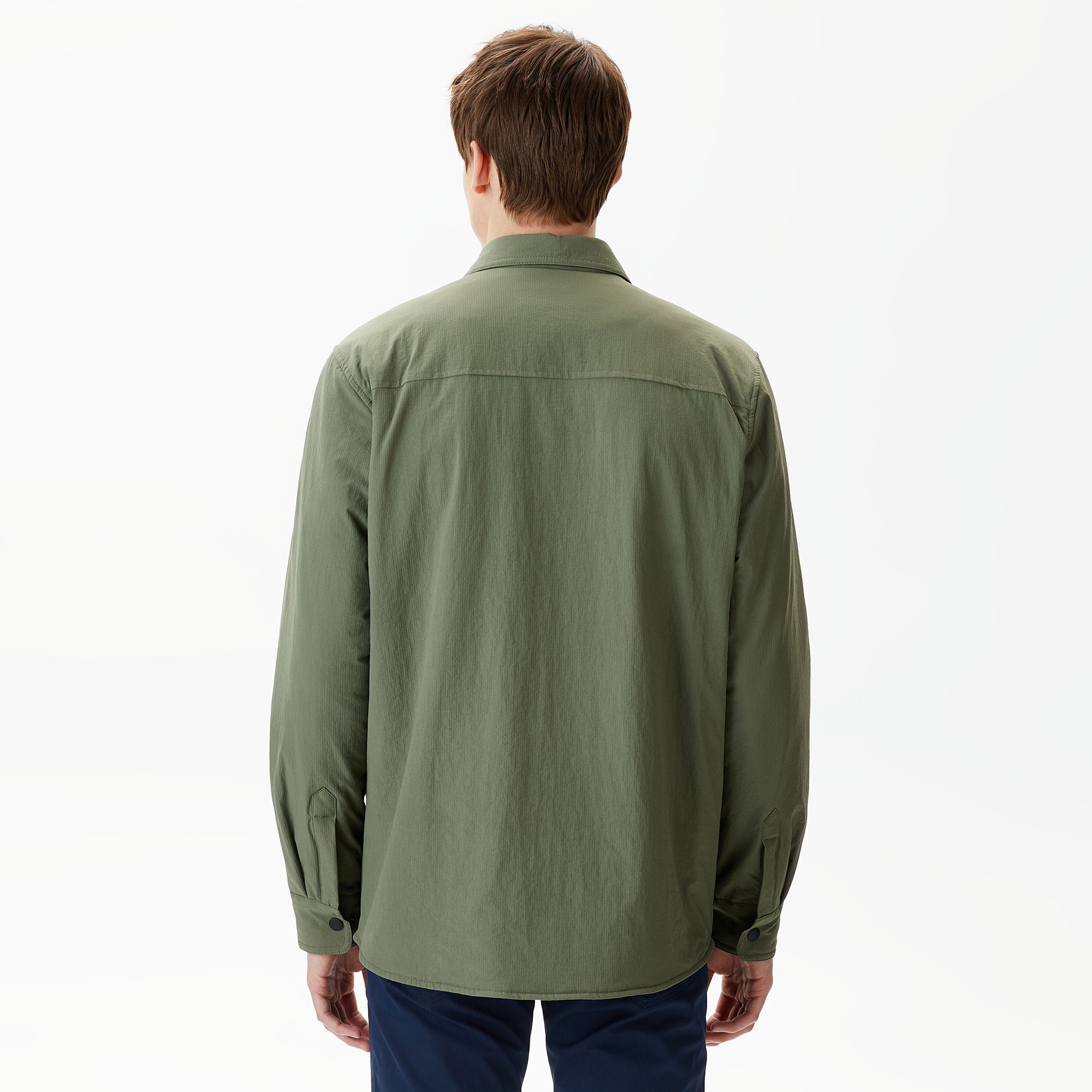 Lacoste Erkek Regular Fit Baskılı Haki Gömlek