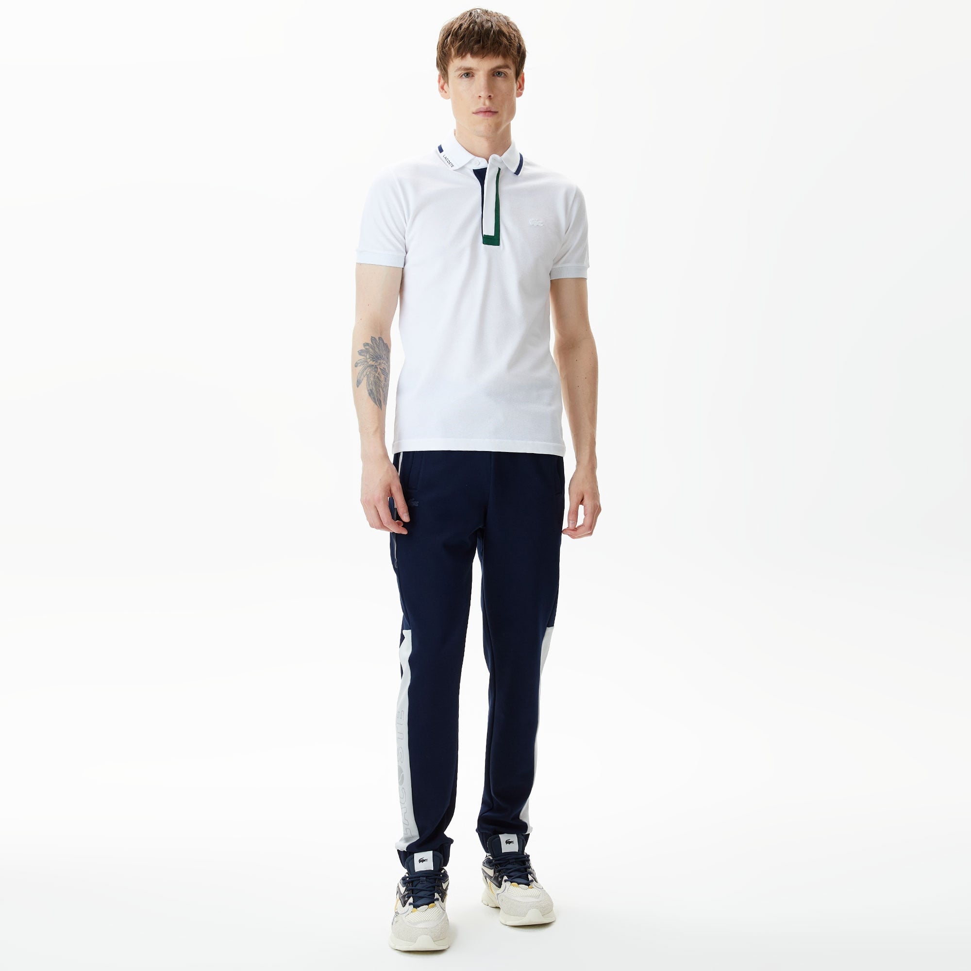 Lacoste Erkek Slim Fit Baskılı Lacivert Eşofman Altı