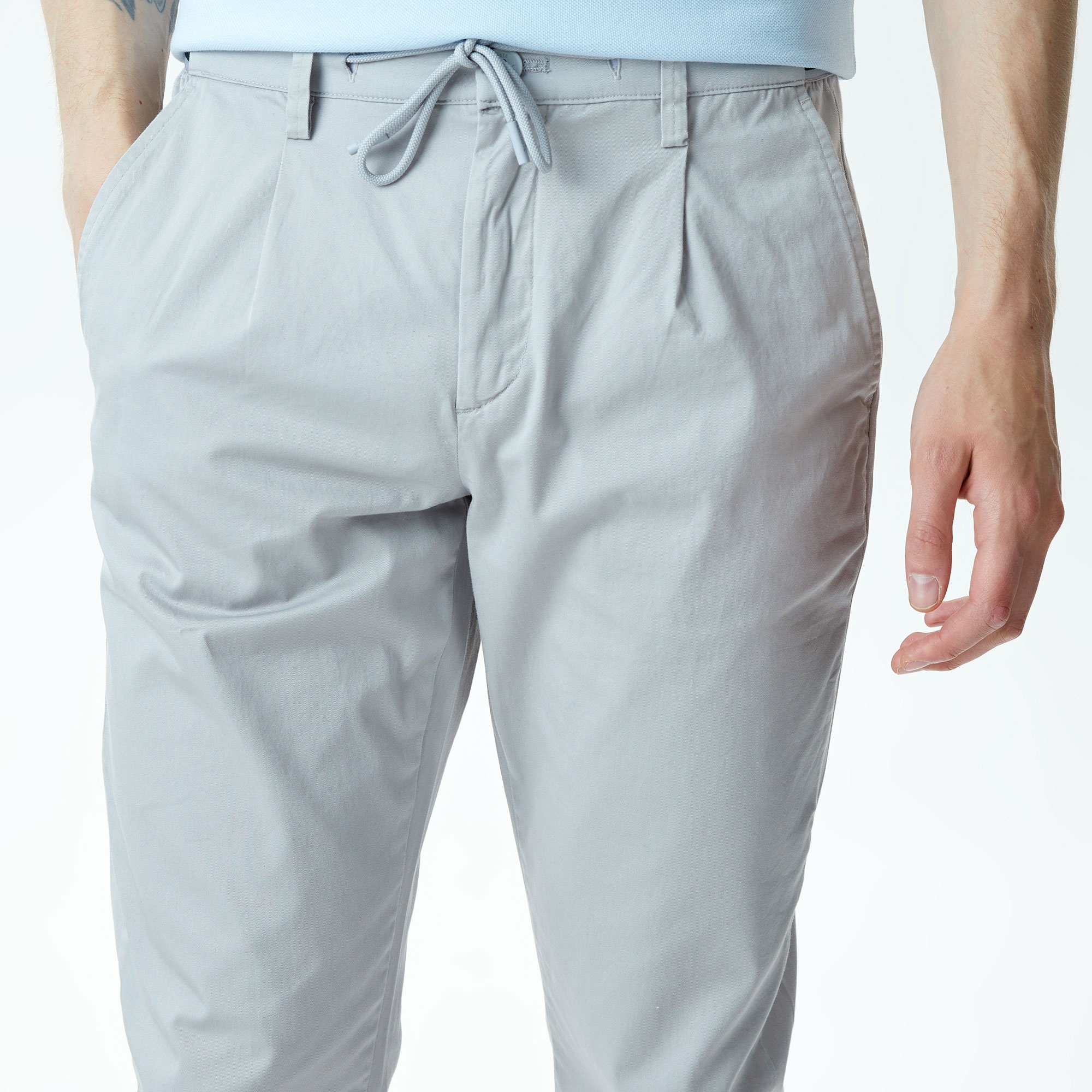 Lacoste Erkek Tapered Fit Chino Gri Pantolon