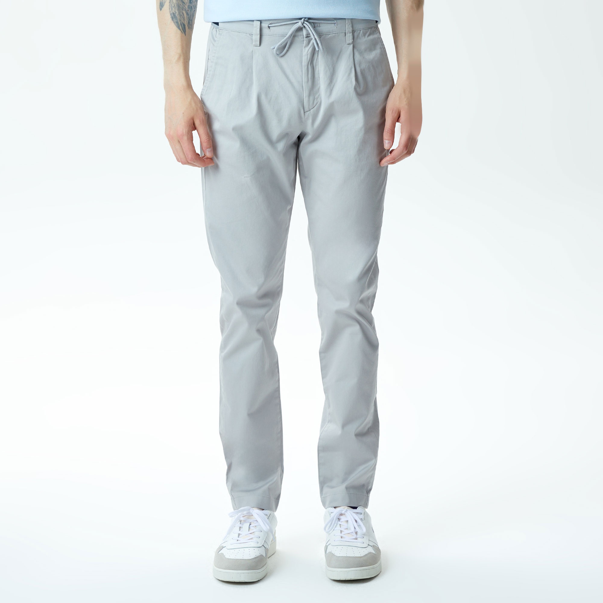 Lacoste Erkek Tapered Fit Chino Gri Pantolon