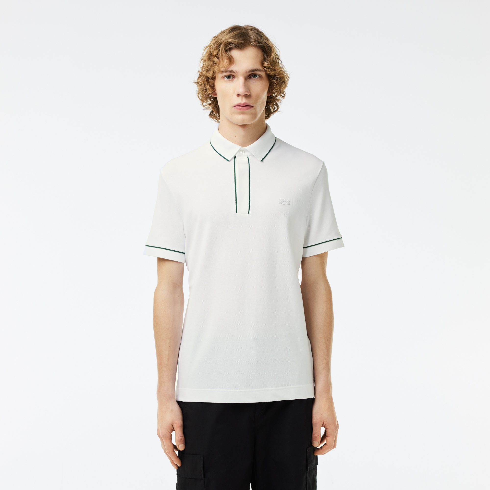 Lacoste Erkek Regular Fit Organik Pamuk Beyaz Polo