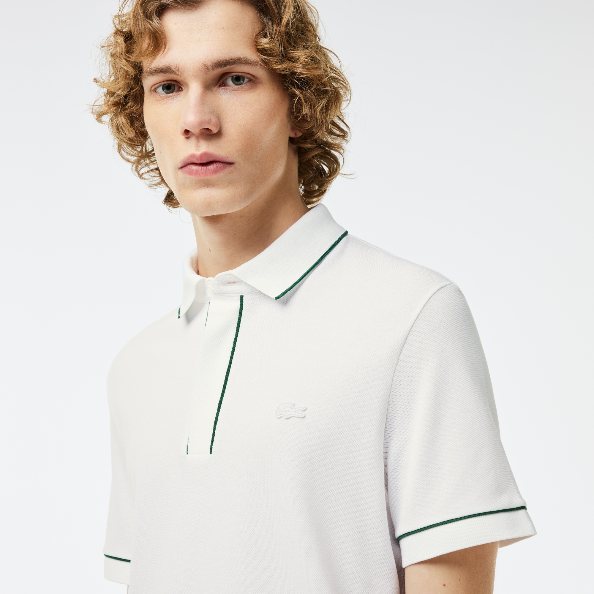 Lacoste Erkek Regular Fit Organik Pamuk Beyaz Polo