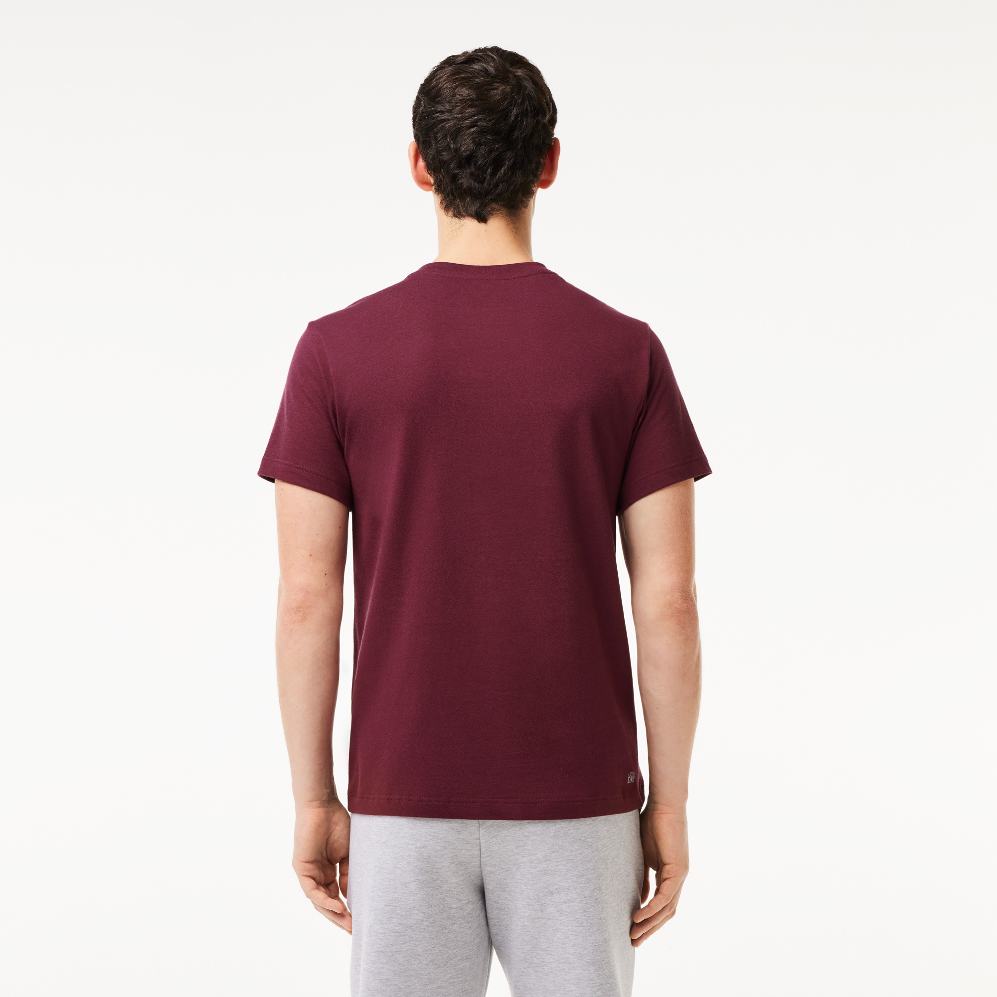 Lacoste Erkek Regular Fit Bisiklet Yaka Baskılı Bordo T-Shirt