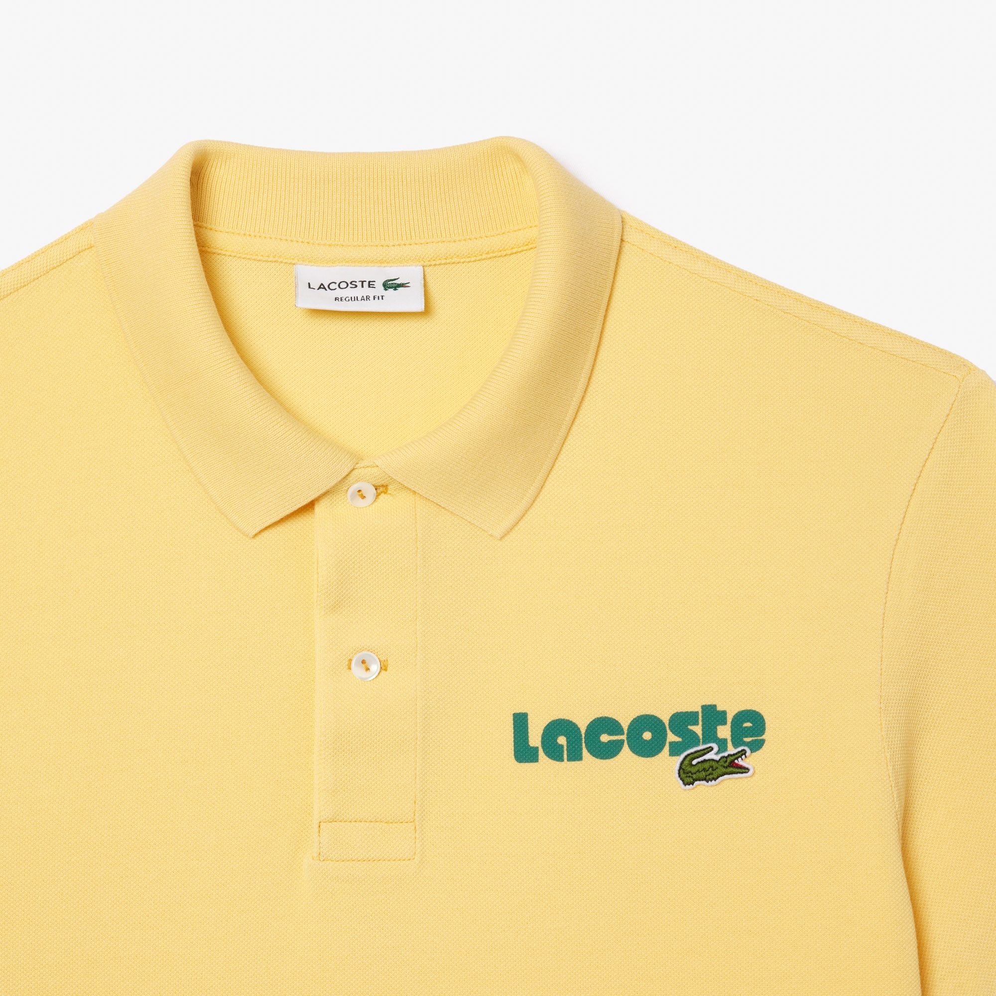 Lacoste Erkek Regular Fit Baskılı Sarı Polo