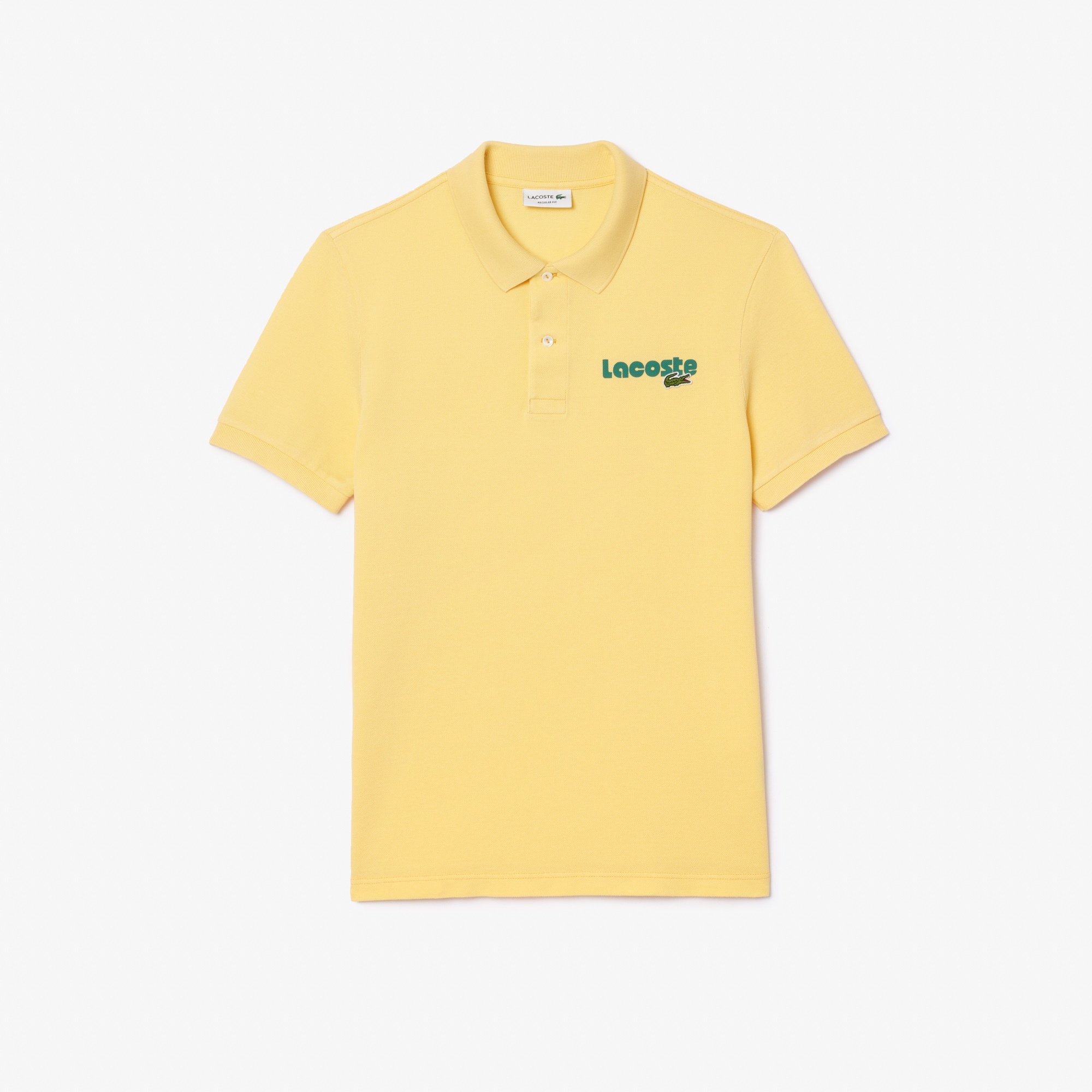 Lacoste Erkek Regular Fit Baskılı Sarı Polo
