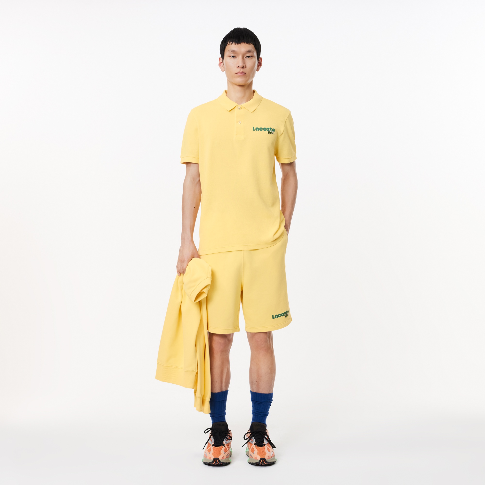 Lacoste Erkek Regular Fit Baskılı Sarı Polo