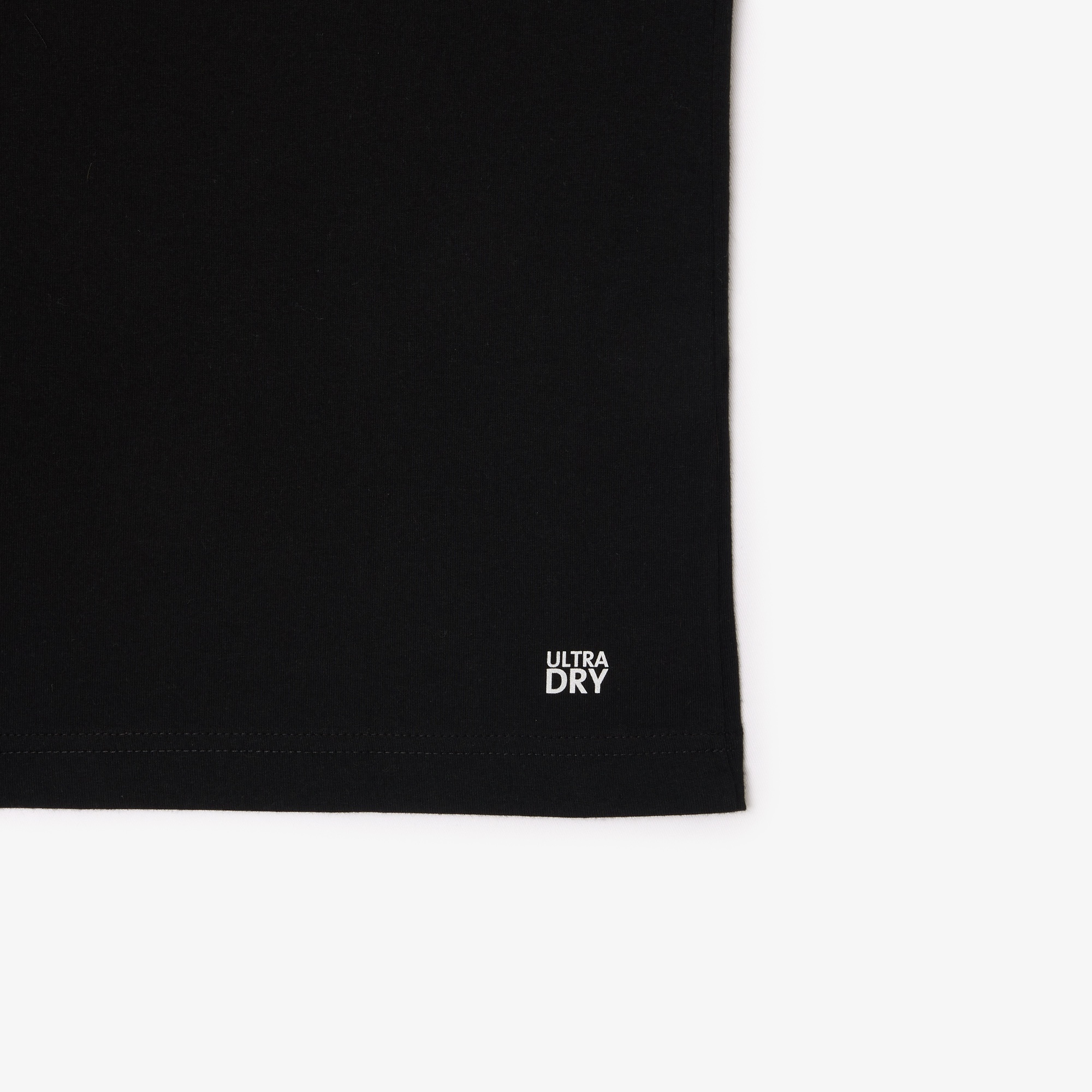 Lacoste SPORT Erkek Regular Fit Bisiklet Yaka Baskılı Siyah T-Shirt