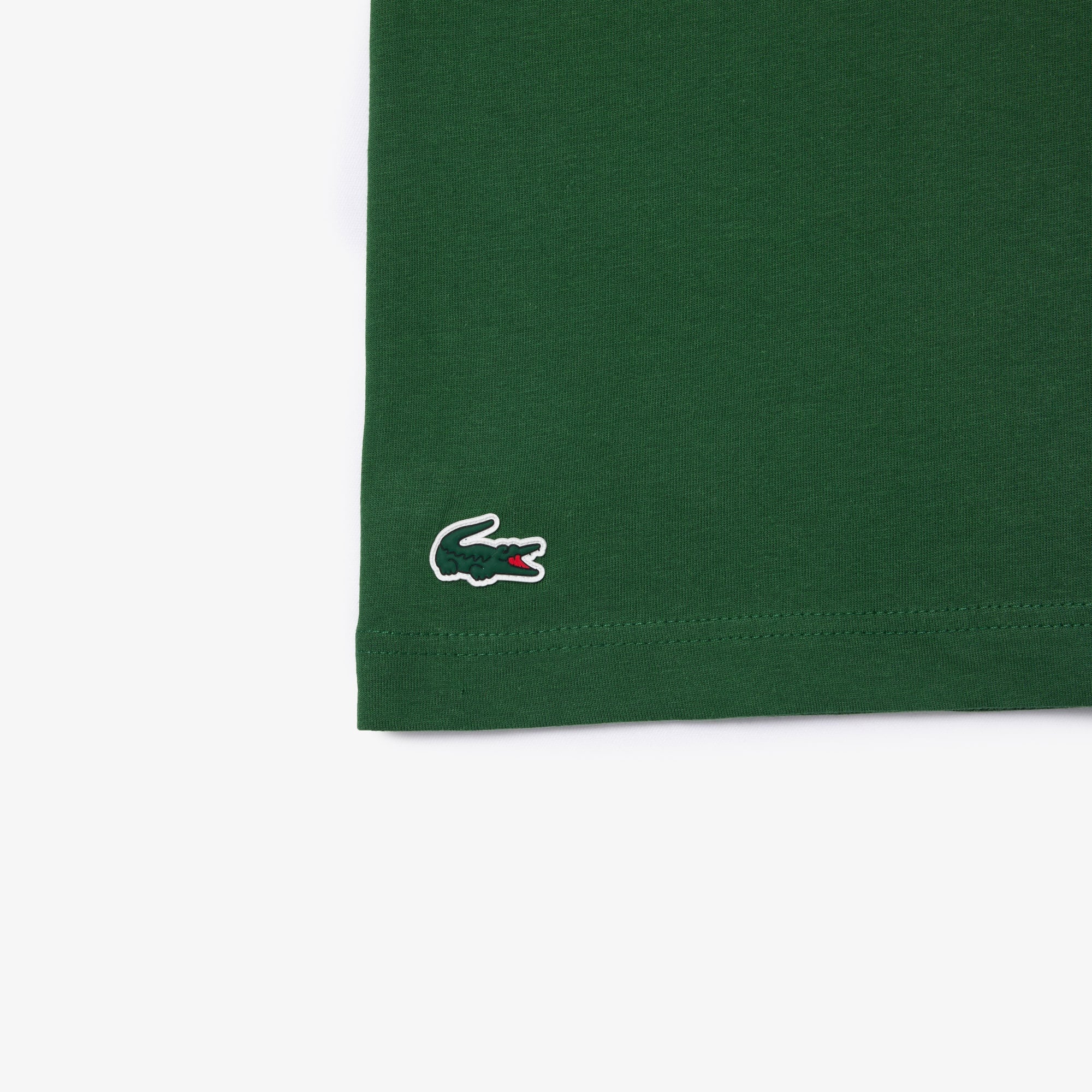 Lacoste SPORT Erkek Regular Fit Bisiklet Yaka Baskılı Yeşil T-Shirt