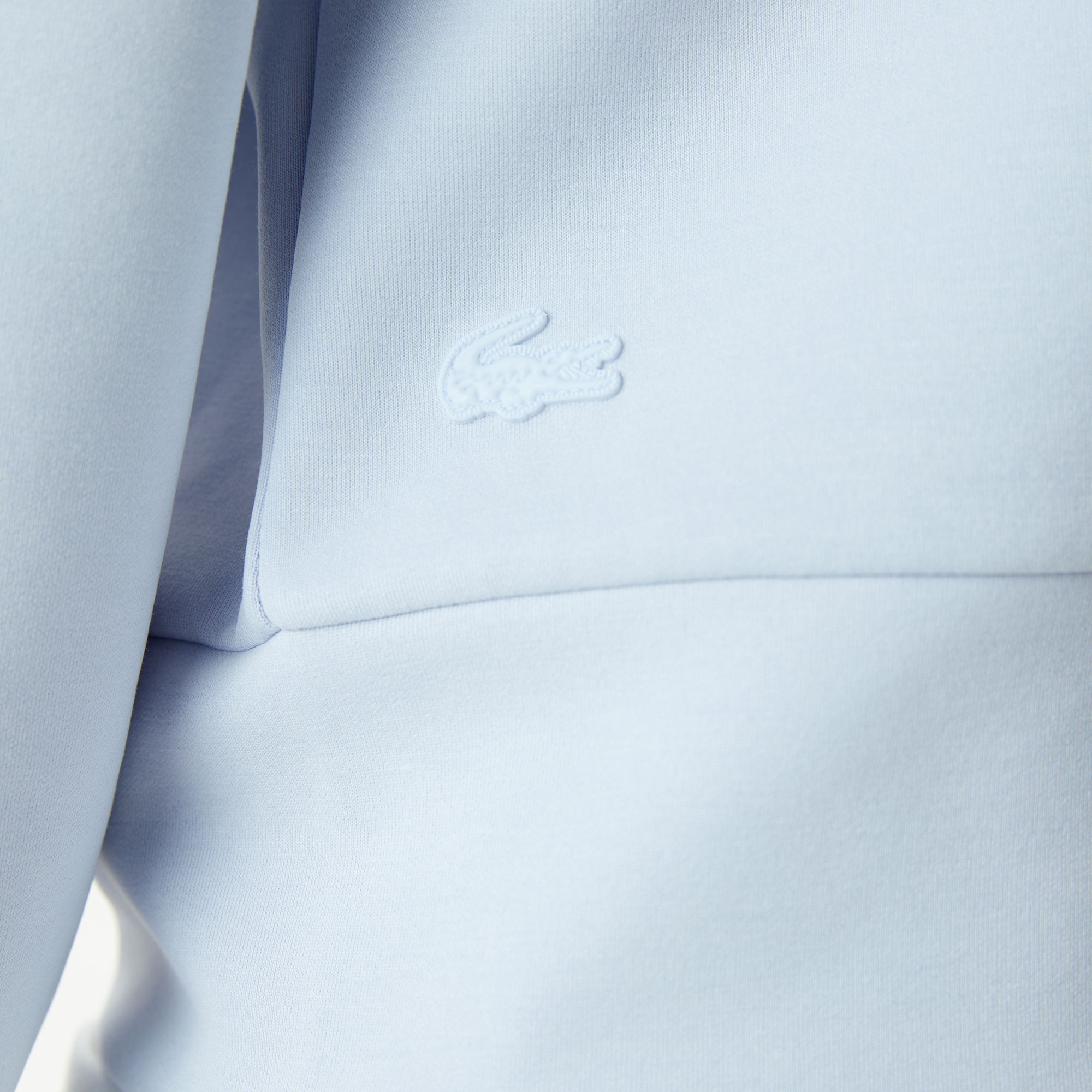 Lacoste Kadın Relaxed Fit Kapüşonlu Baskılı Mavi Sweatshirt