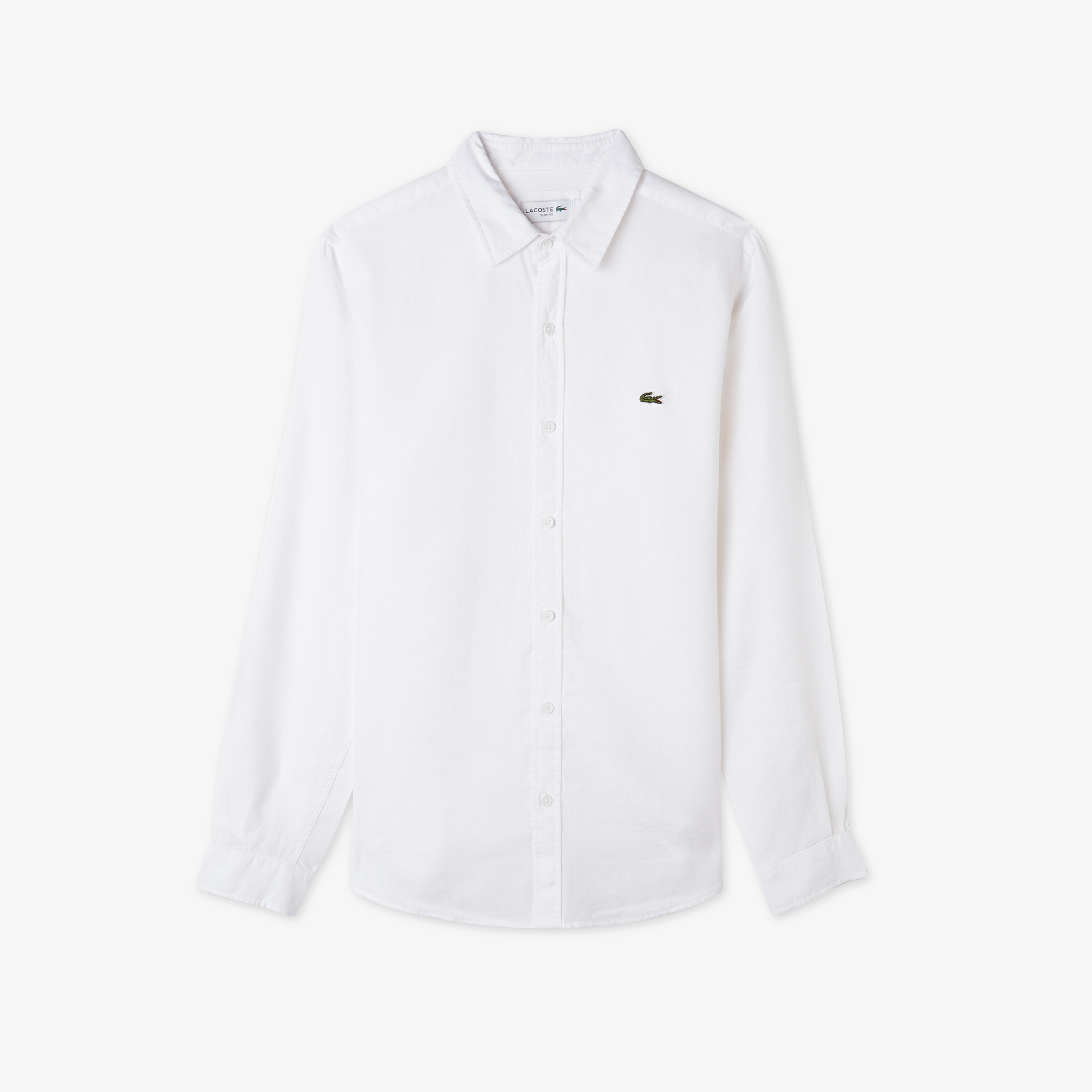 Erkek Slim Fit Keten Beyaz Gömlek Erkek Slim Fit Keten Beyaz Gömlek