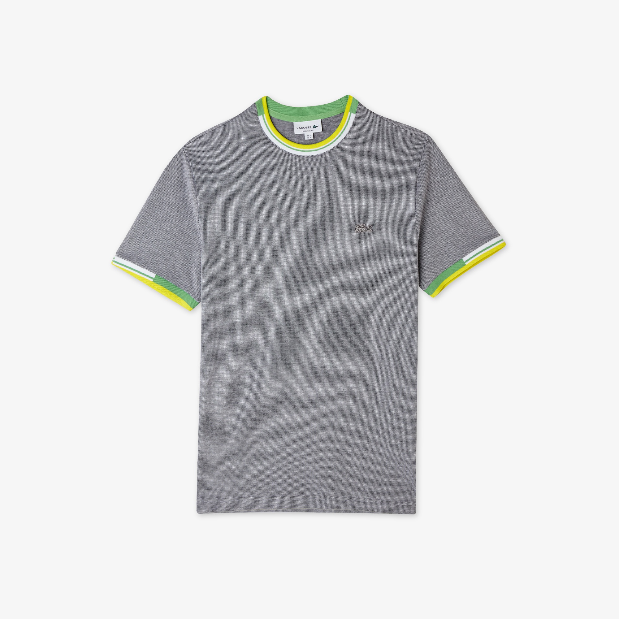 Lacoste Erkek Regular Fit Bisiklet Yaka Gri T-Shirt