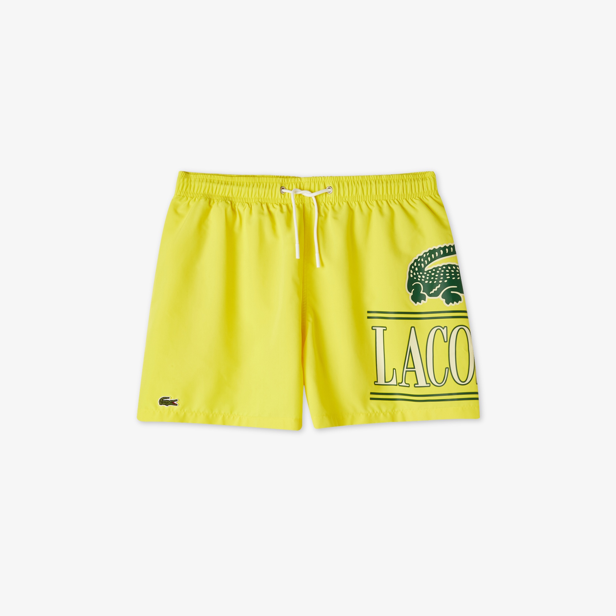 Lacoste Erkek Baskılı Sarı Mayo Şort