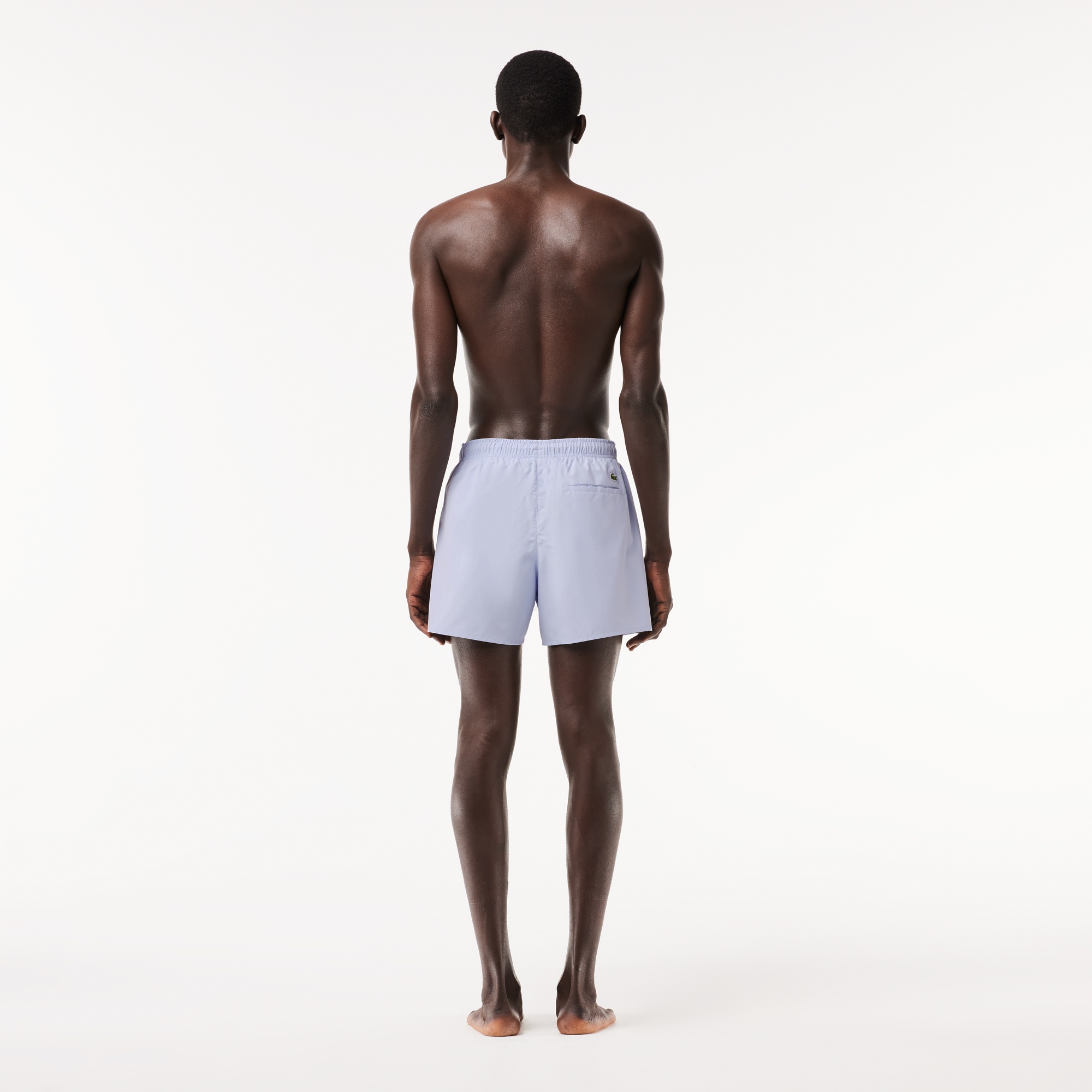 Lacoste Erkek Baskılı Mavi Mayo Şort