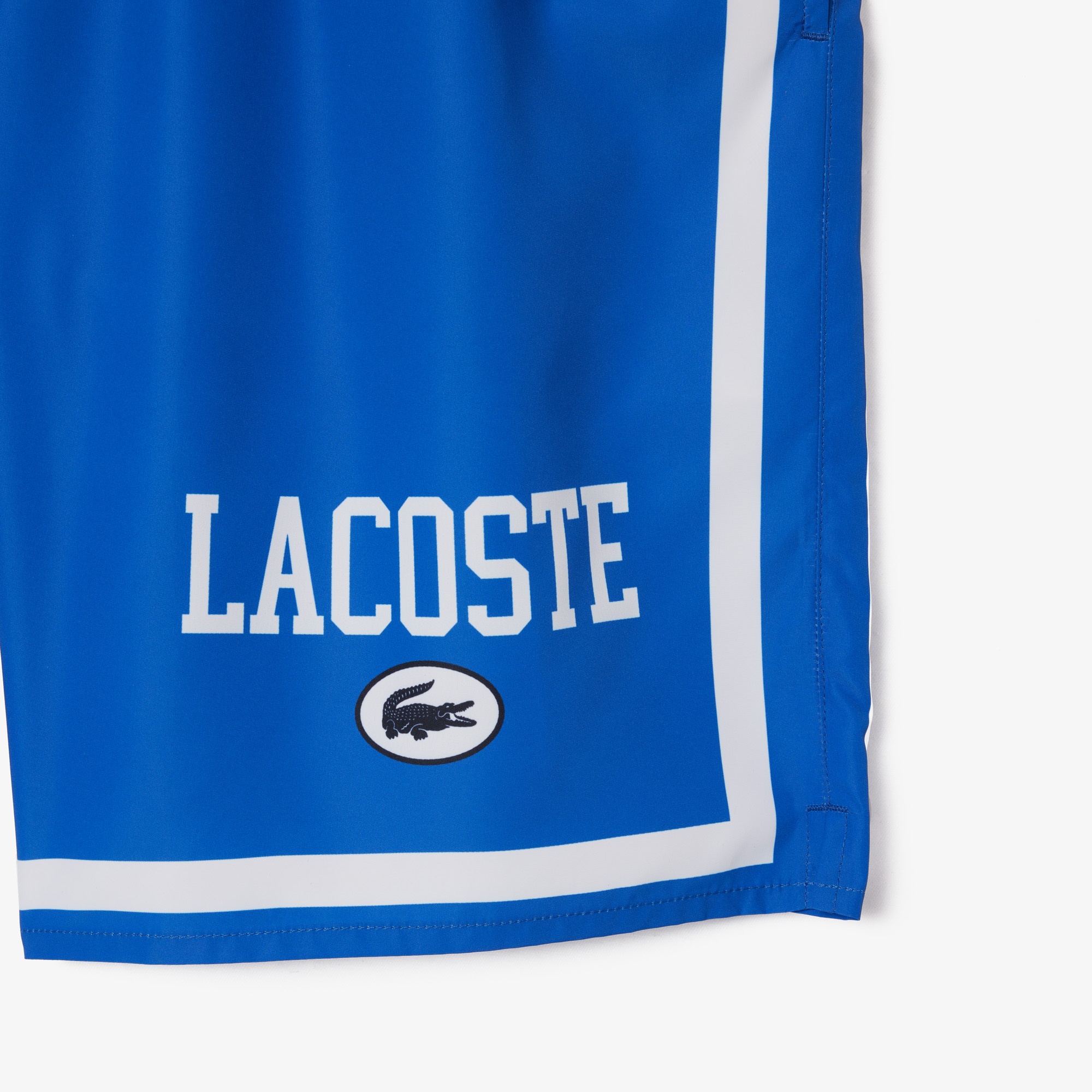 Lacoste Erkek Renk Bloklu Mavi Mayo Şort