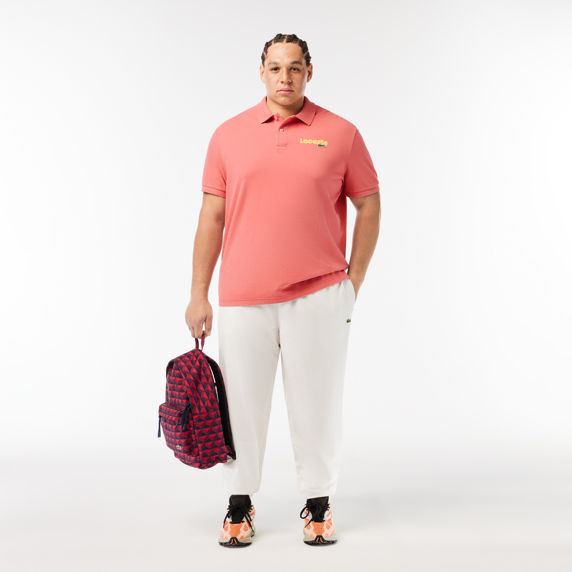 Lacoste Erkek Regular Fit Baskılı Kırmızı Polo