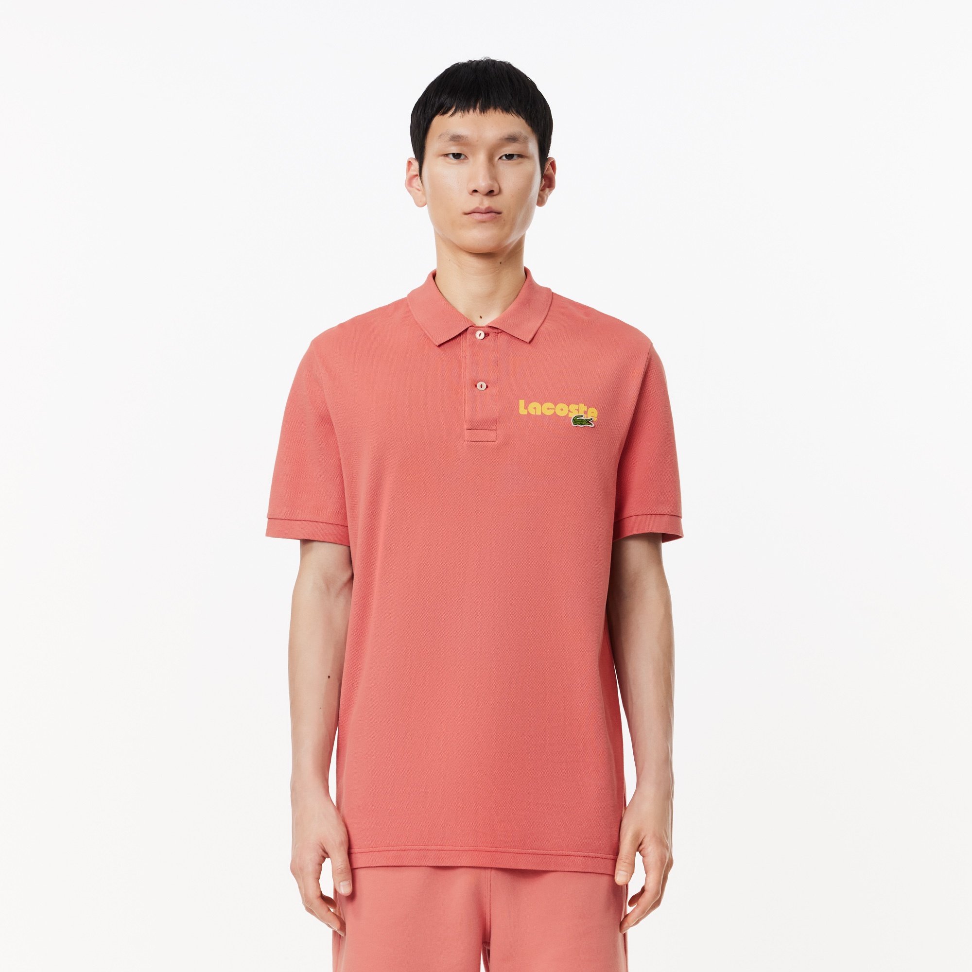 Lacoste Erkek Regular Fit Baskılı Kırmızı Polo