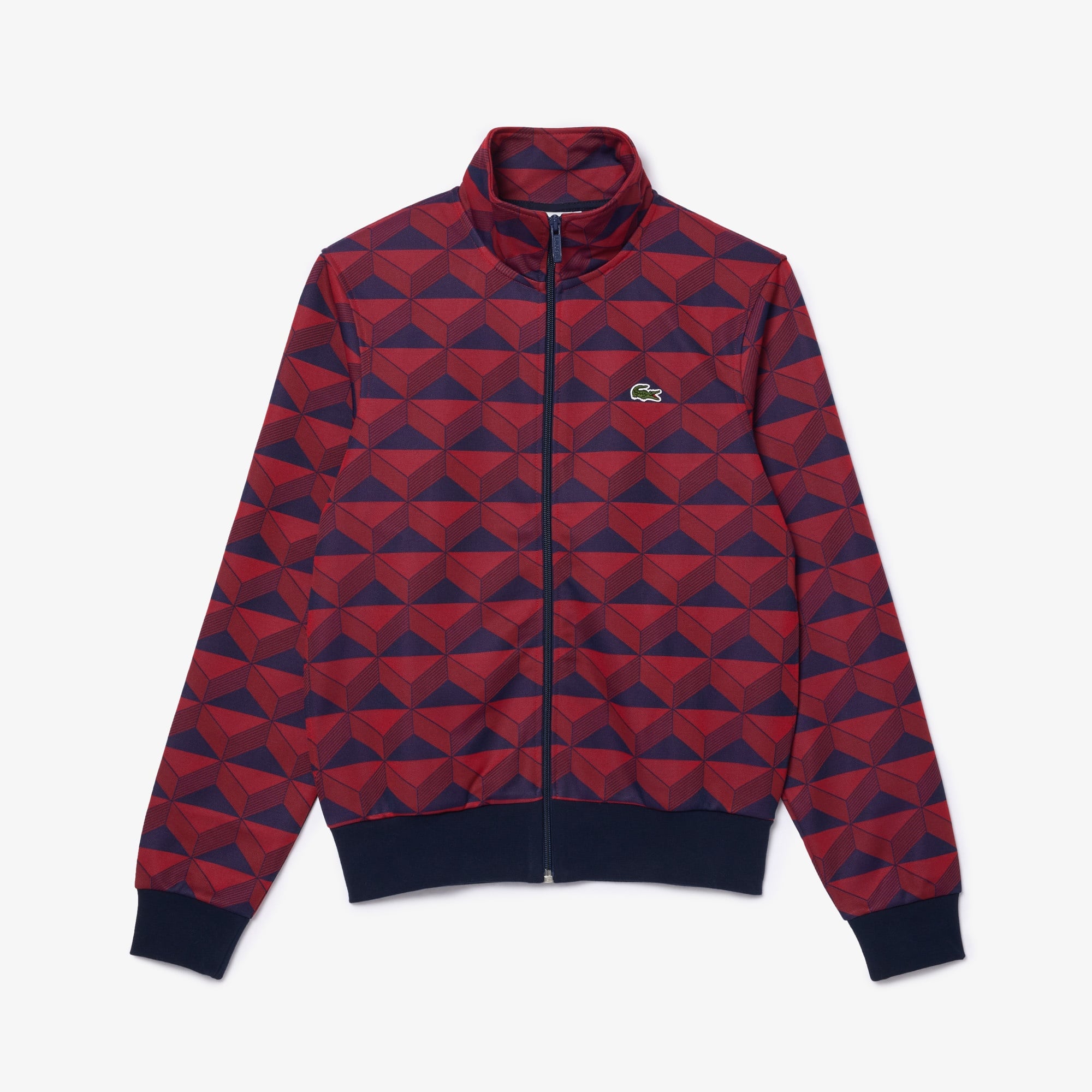 Lacoste Unisex Regular Fit Fermuarlı Monogram Renkli Sweatshirt