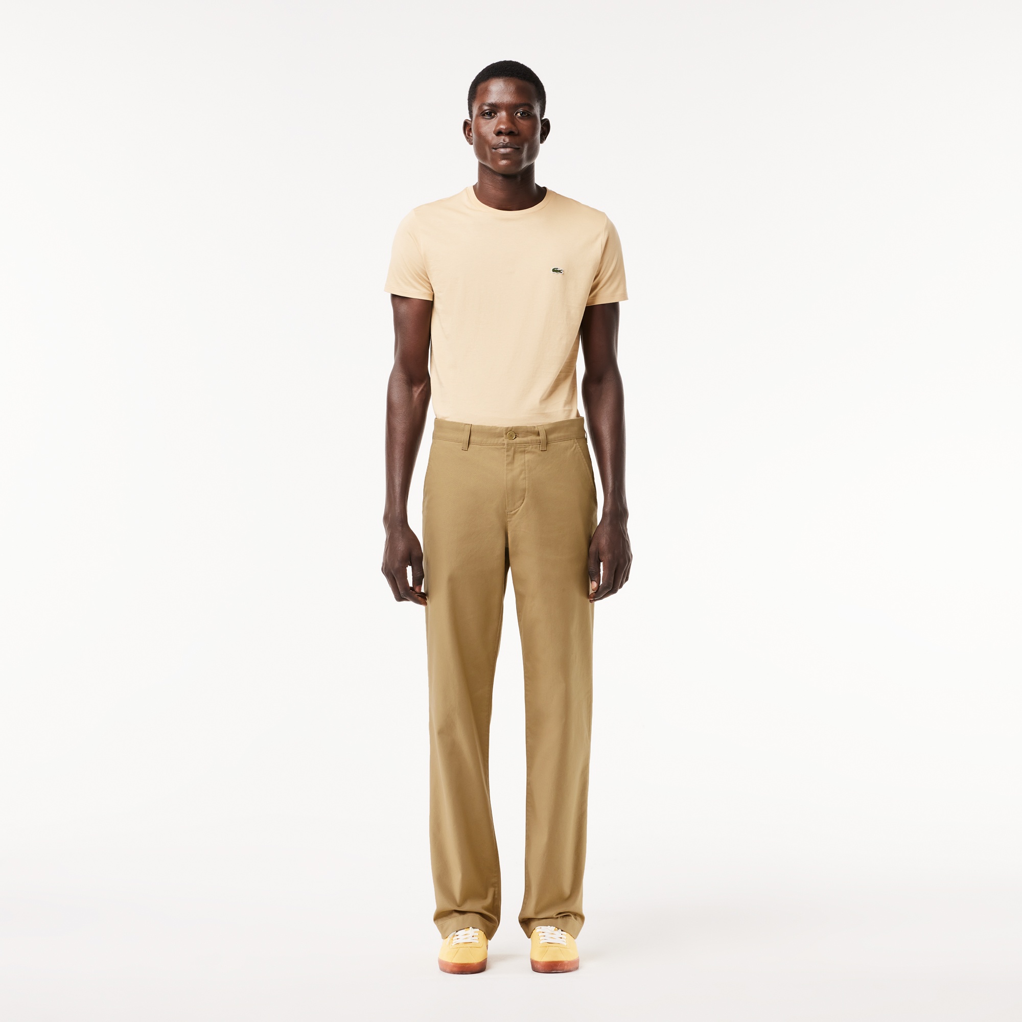 Lacoste Erkek Straight Fit Chino Bej Pantolon