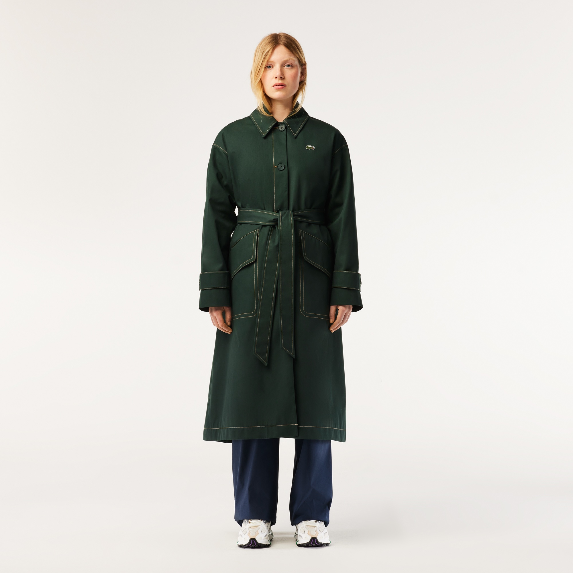 Lacoste Kadın Yeşil Trençkot BF6926-YZP | Lacoste