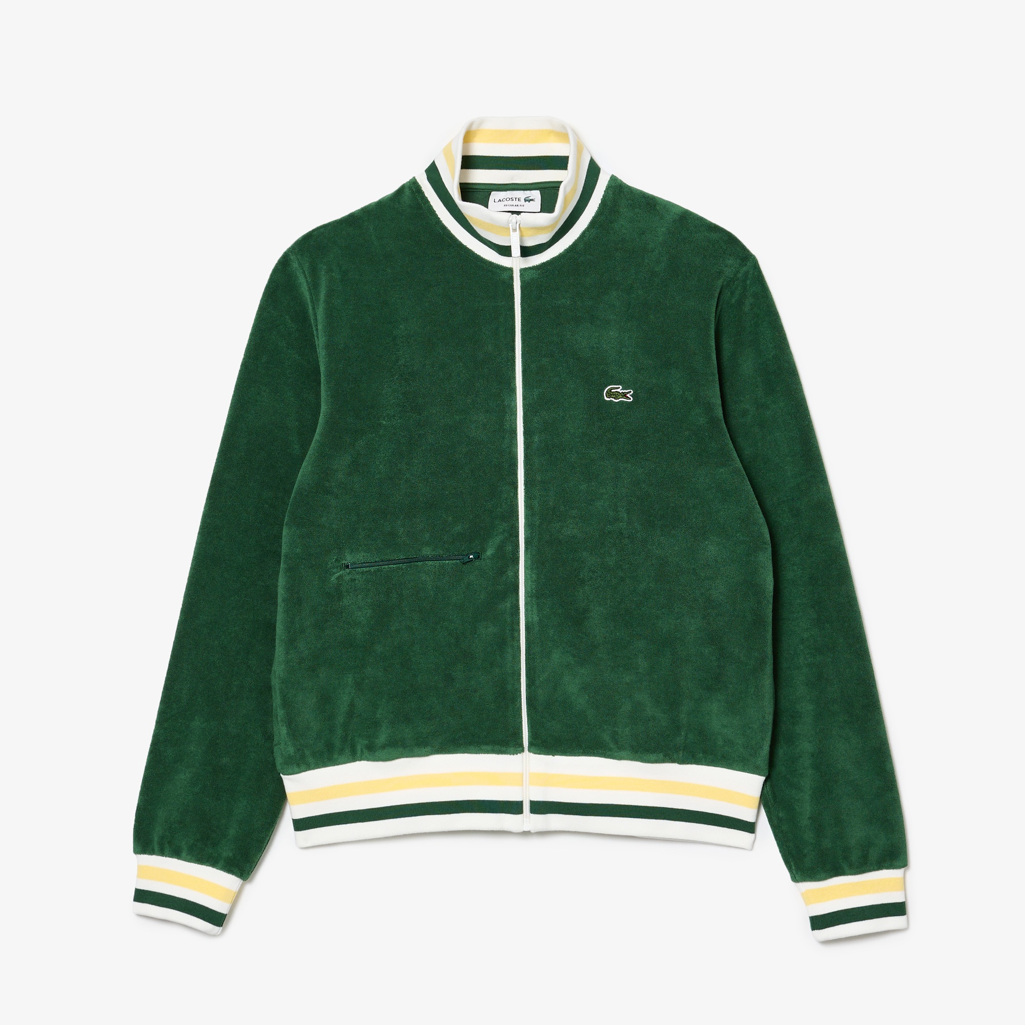 Lacoste Erkek Regular Fit Yarım Fermuarlı Yeşil Sweatshirt
