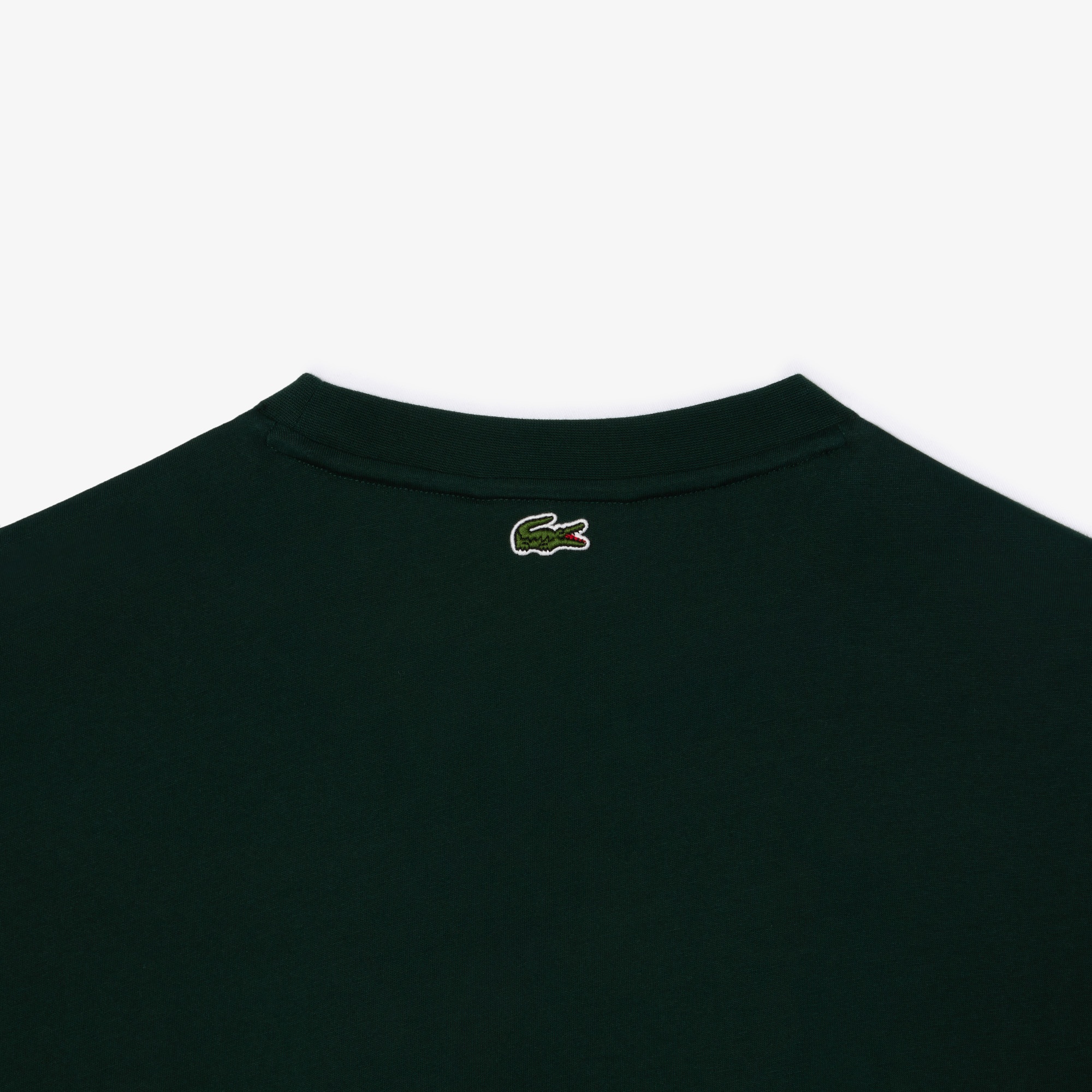 Lacoste Kadın Relaxed Fit Bisiklet Yaka Siyah T-Shirt