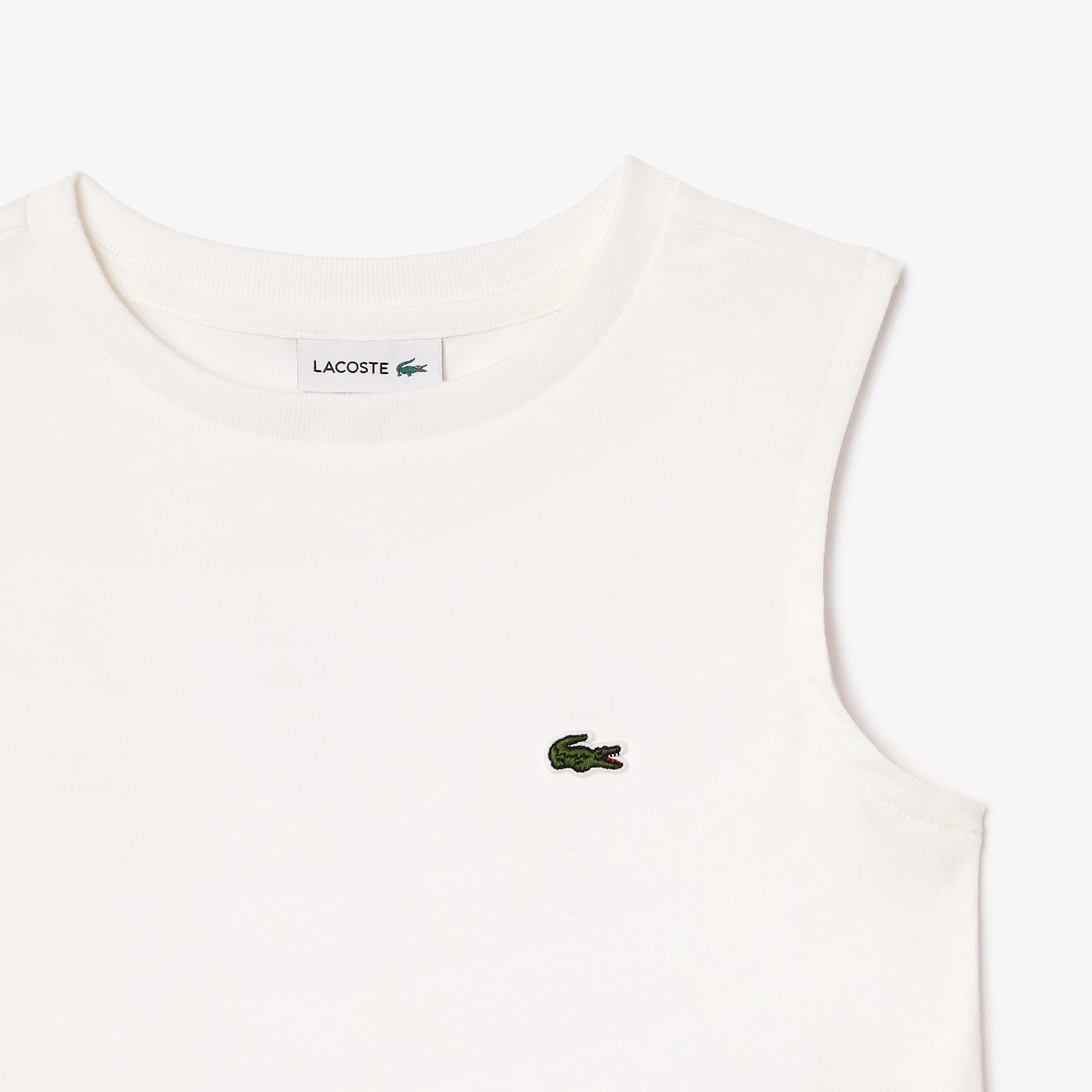 Lacoste Kız Çocuk Pileli Beyaz Elbise