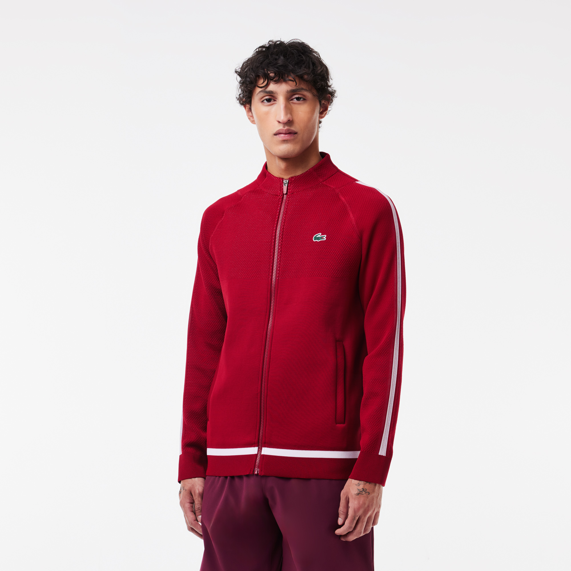 Lacoste SPORT x Novak Djokovic Erkek Bisiklet Yaka Renk Bloklu