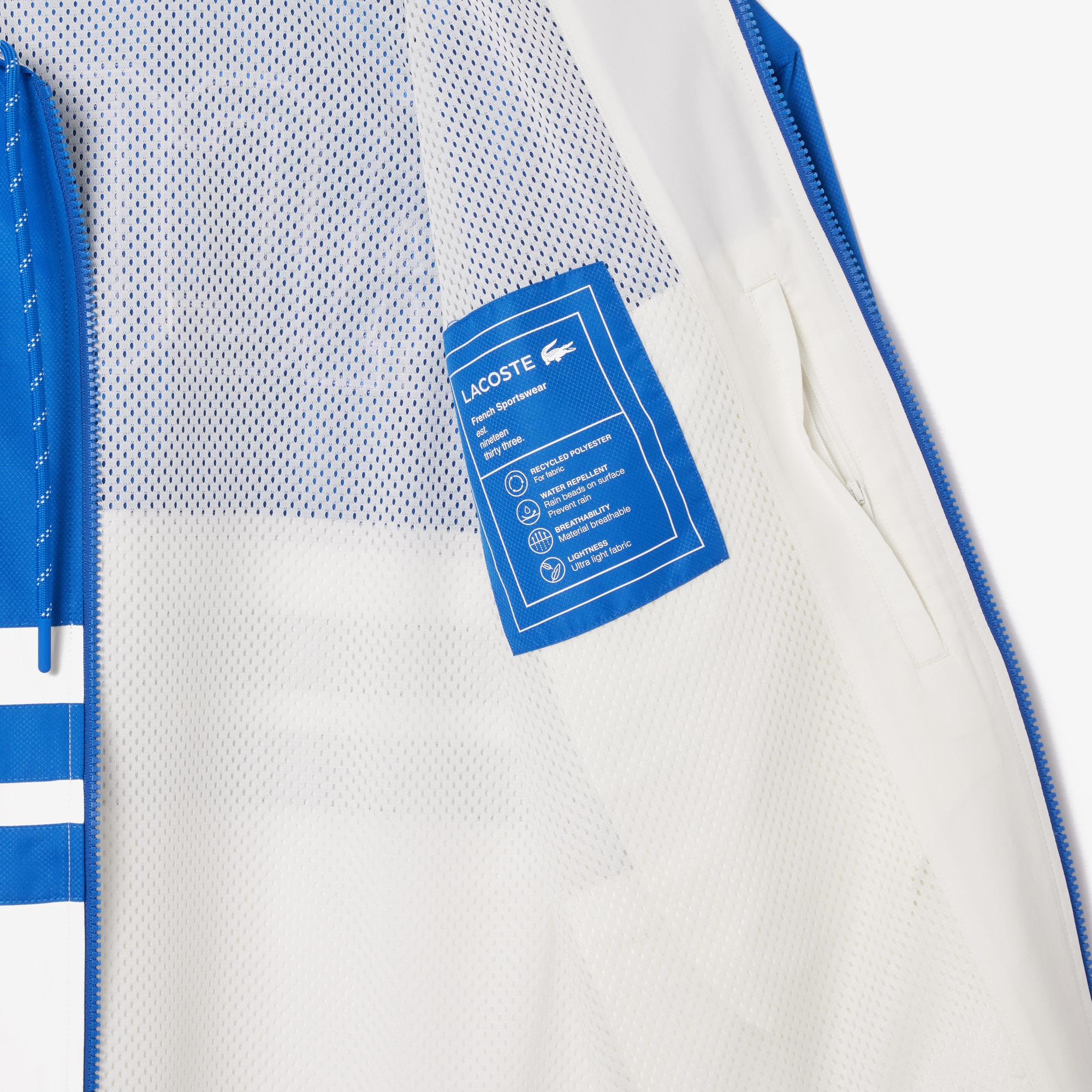 Lacoste Erkek Kapüşonlu Mavi Mont