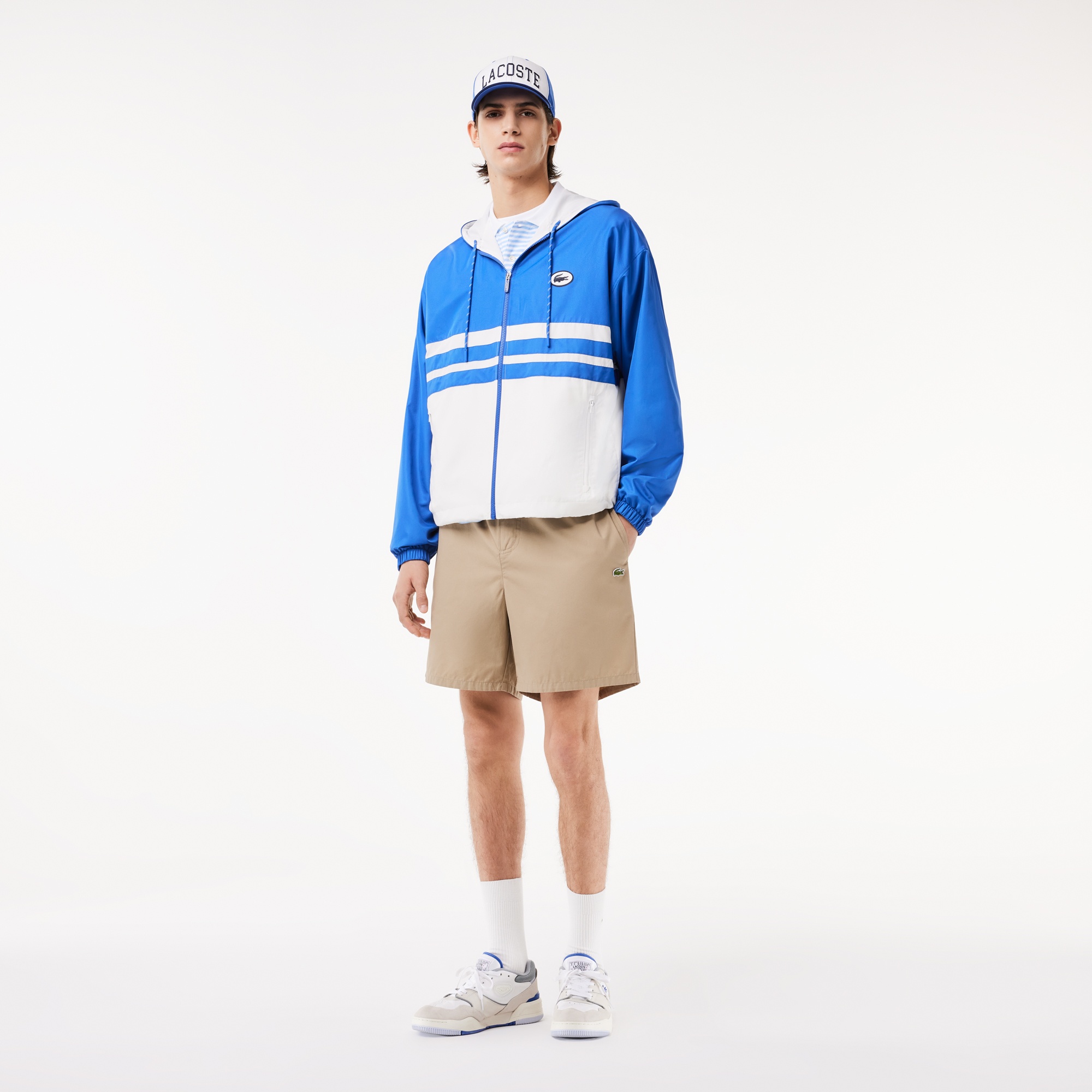 Lacoste Erkek Kapüşonlu Mavi Mont