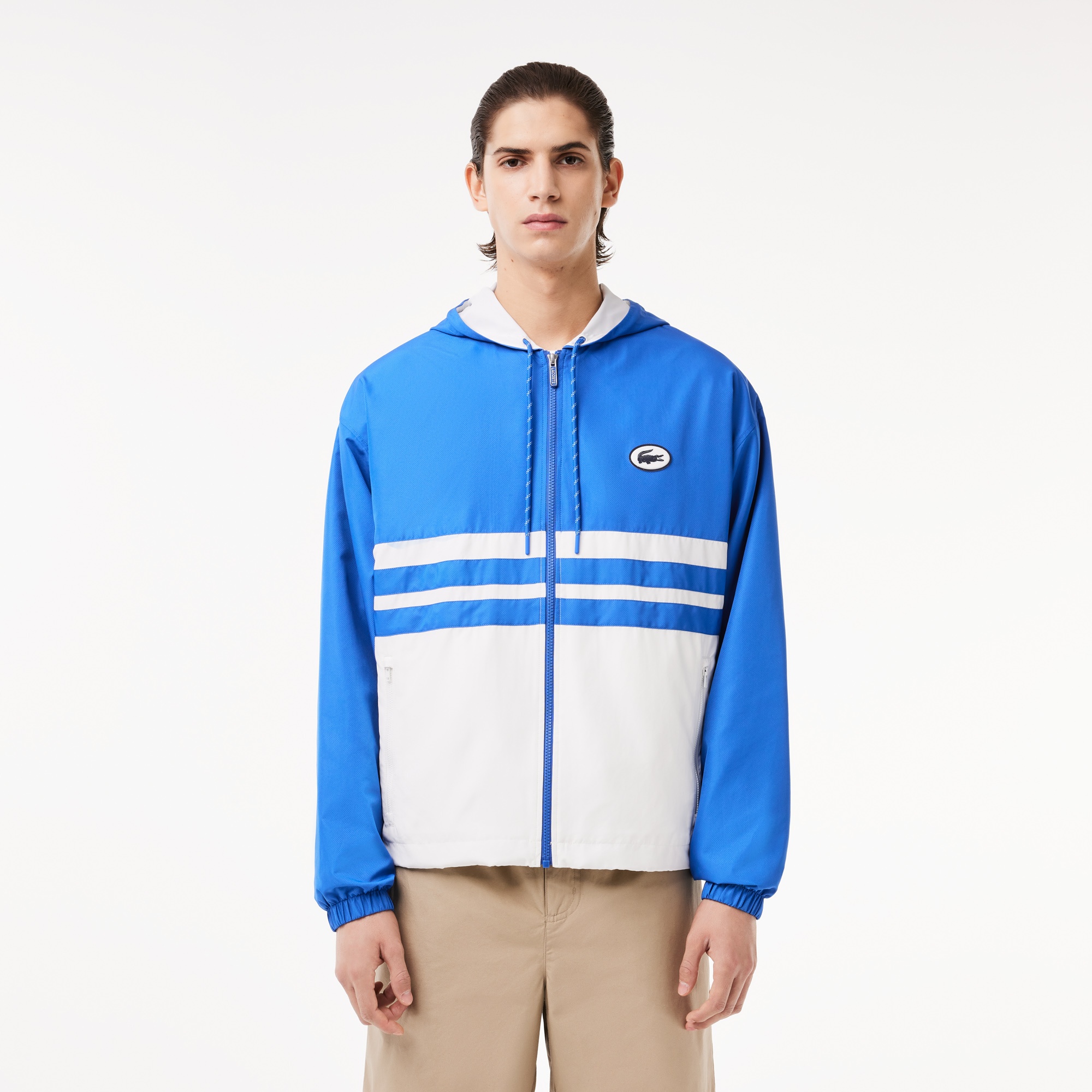 Lacoste Erkek Kapüşonlu Mavi Mont