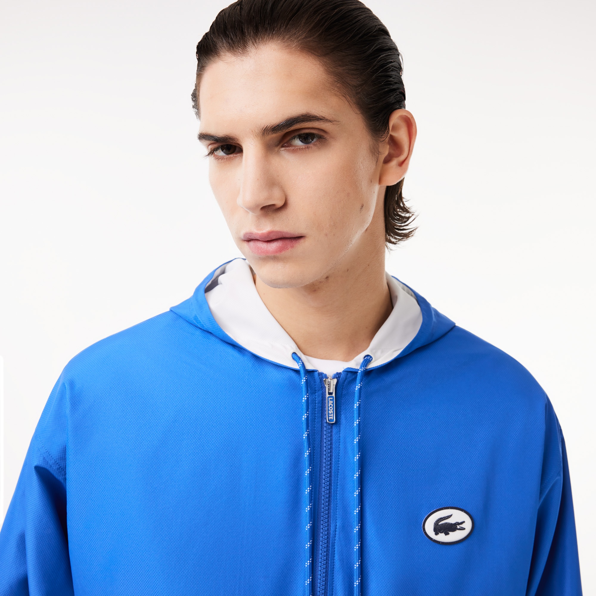 Lacoste Erkek Kapüşonlu Mavi Mont