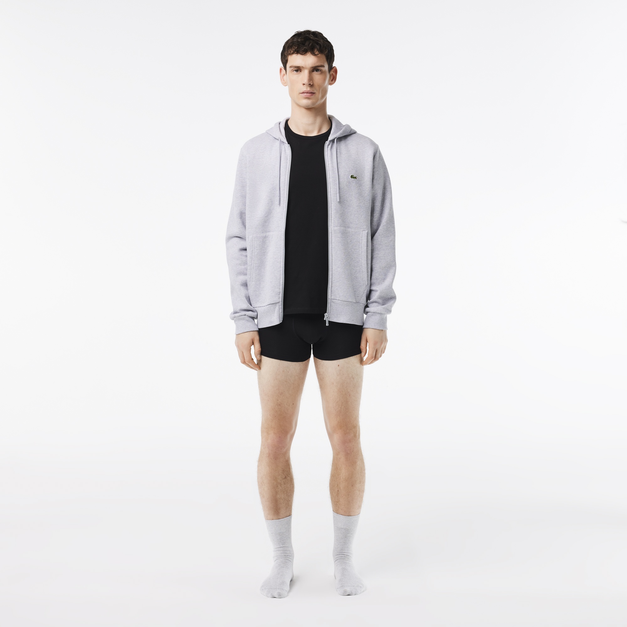 Lacoste Erkek Bisiklet Yaka 3'lü Siyah Atlet