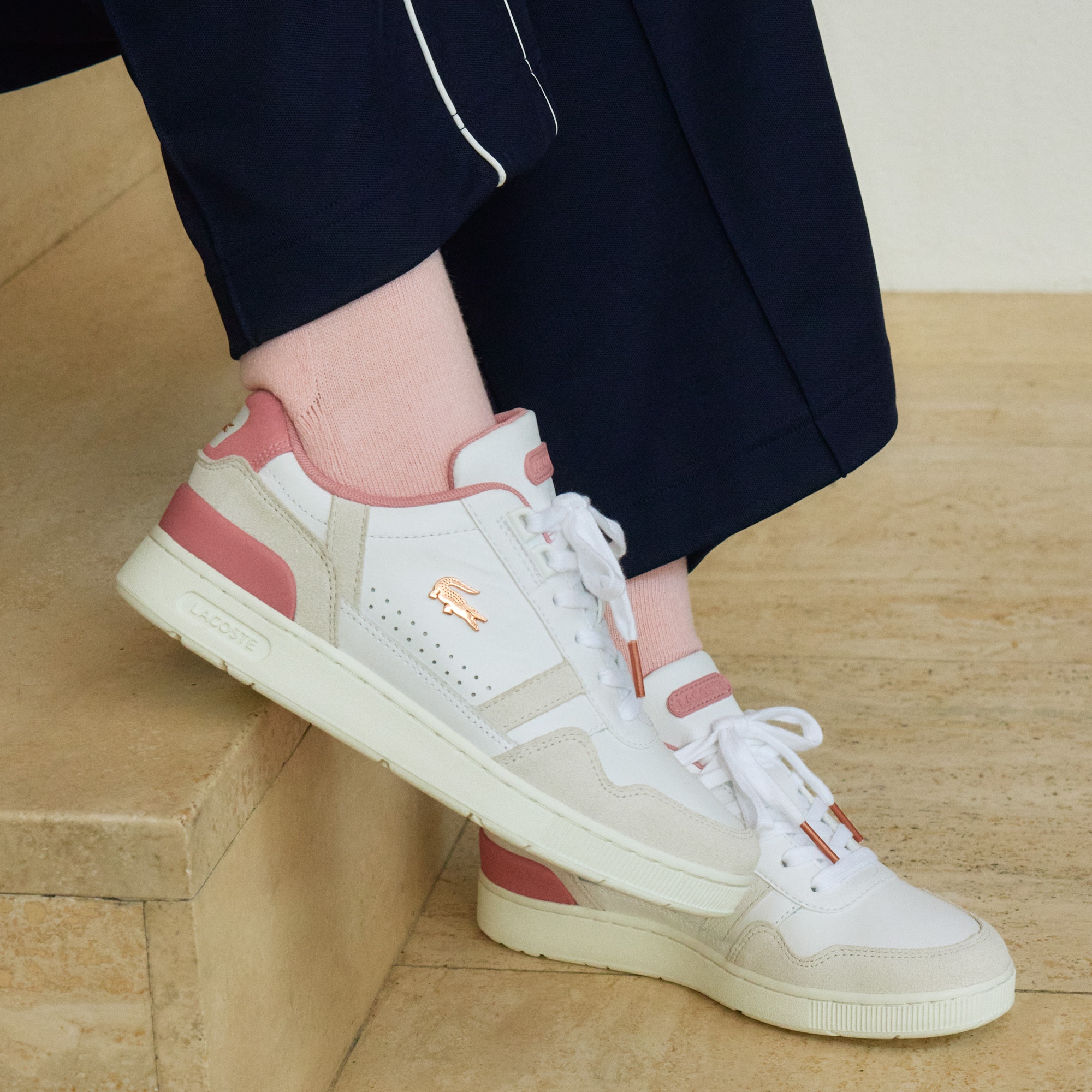 Lacoste T-Clip Kadın Beyaz Sneaker