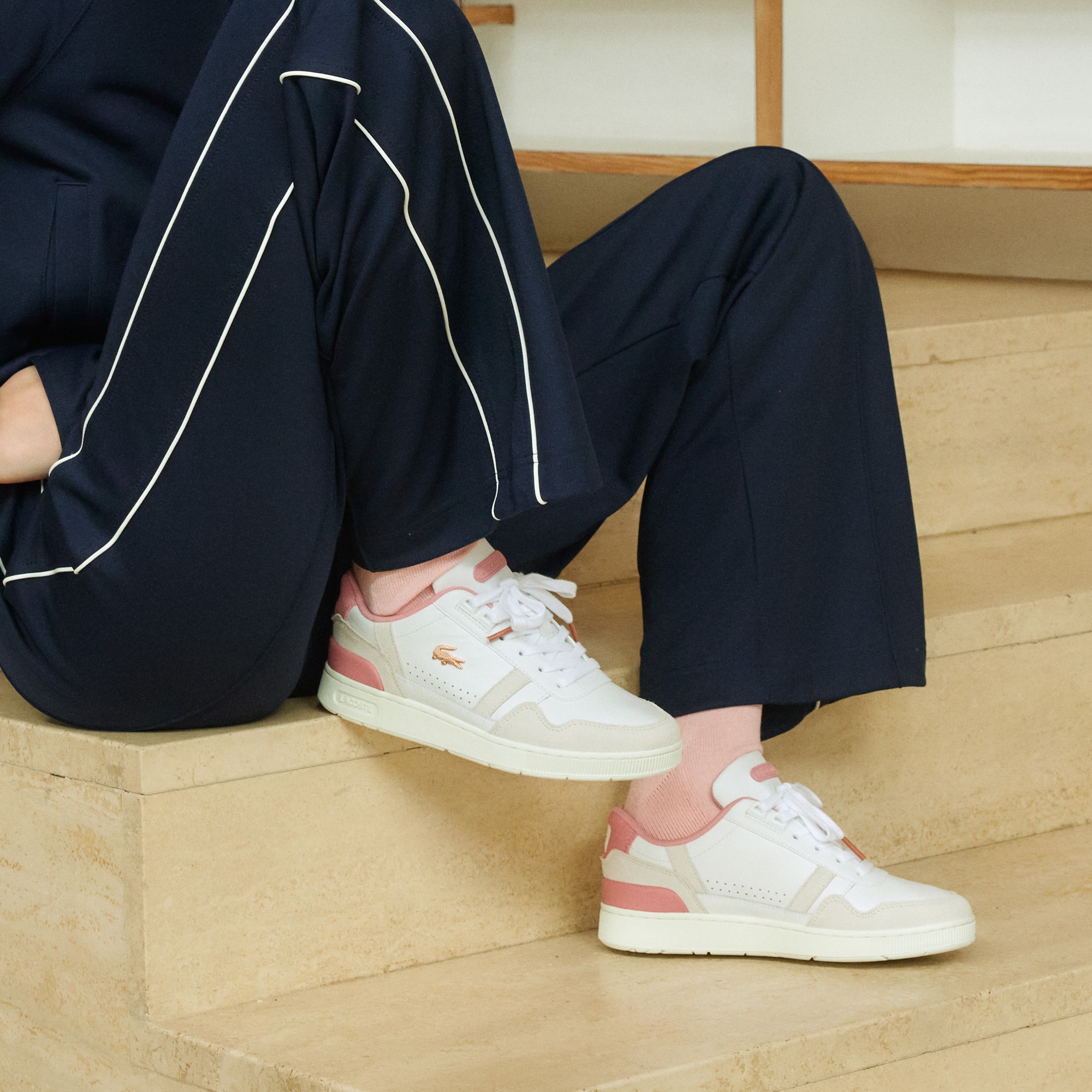 Lacoste T-Clip Kadın Beyaz Sneaker