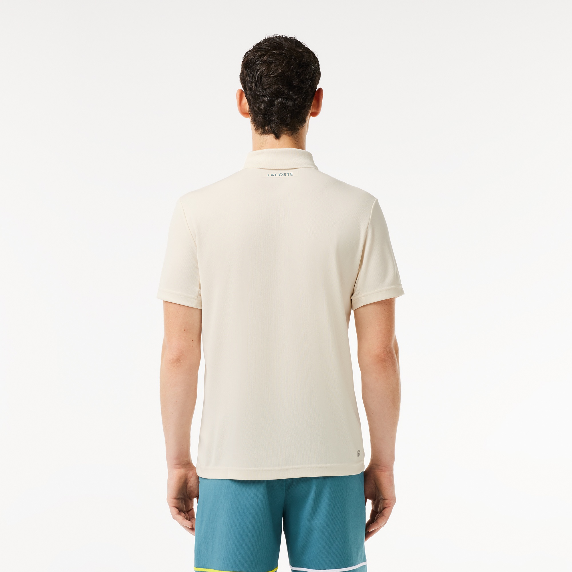 Lacoste Erkek Regular Fit Renk Bloklu Beyaz Tenis Polo
