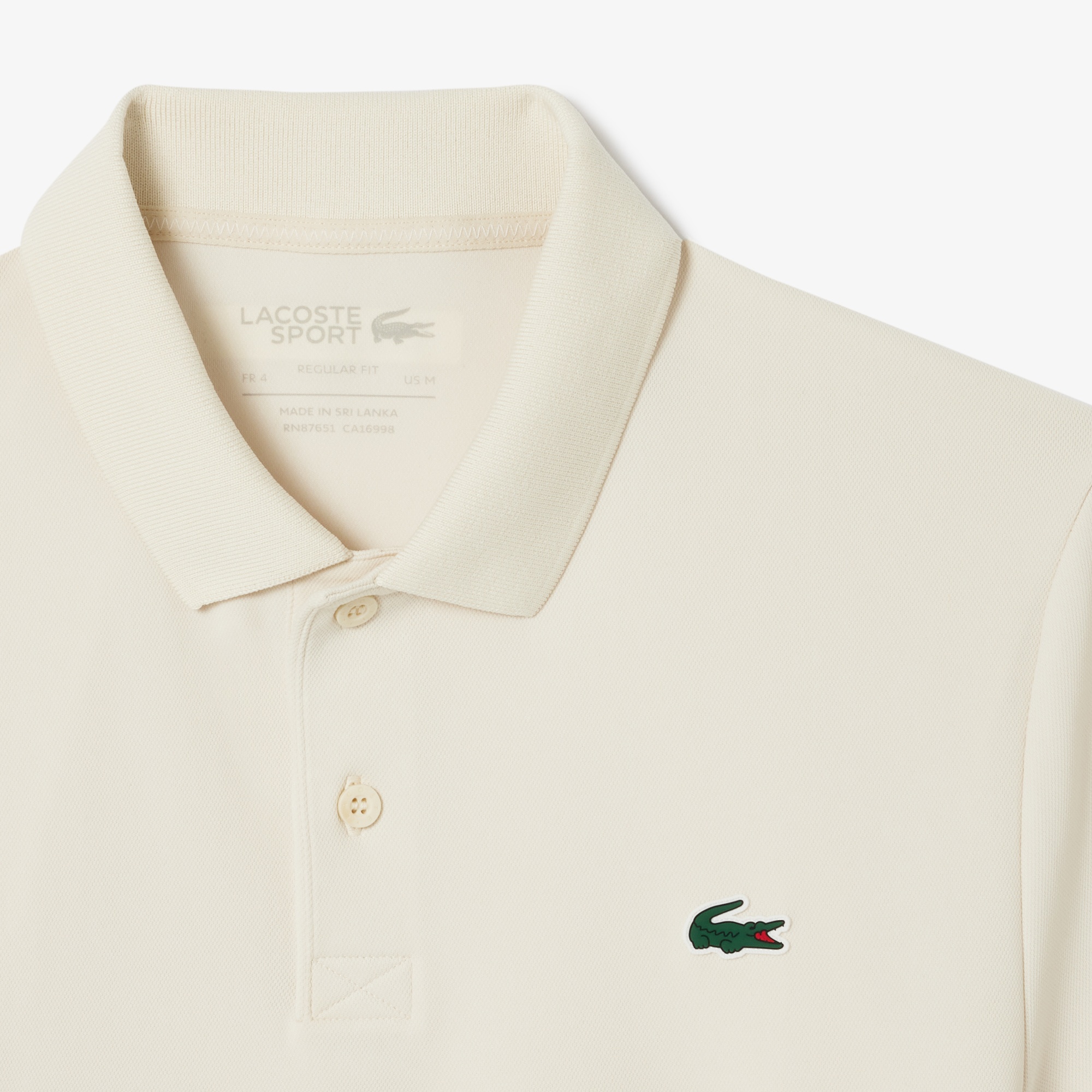 Lacoste Erkek Regular Fit Renk Bloklu Beyaz Tenis Polo