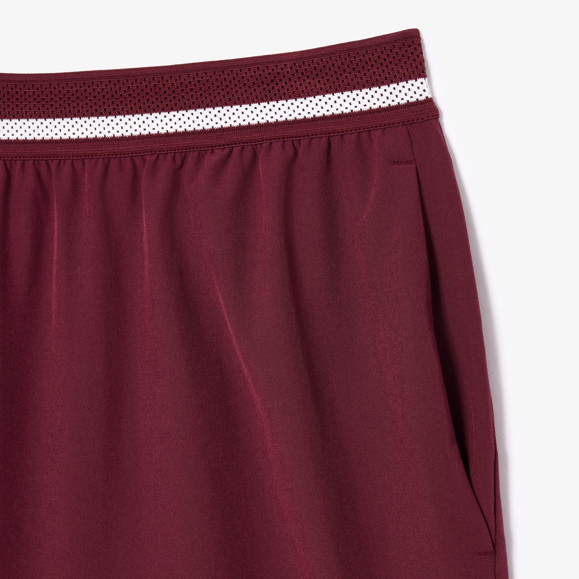 Lacoste SPORT x Novak Djokovic Erkek Regular Fit Bordo Şort