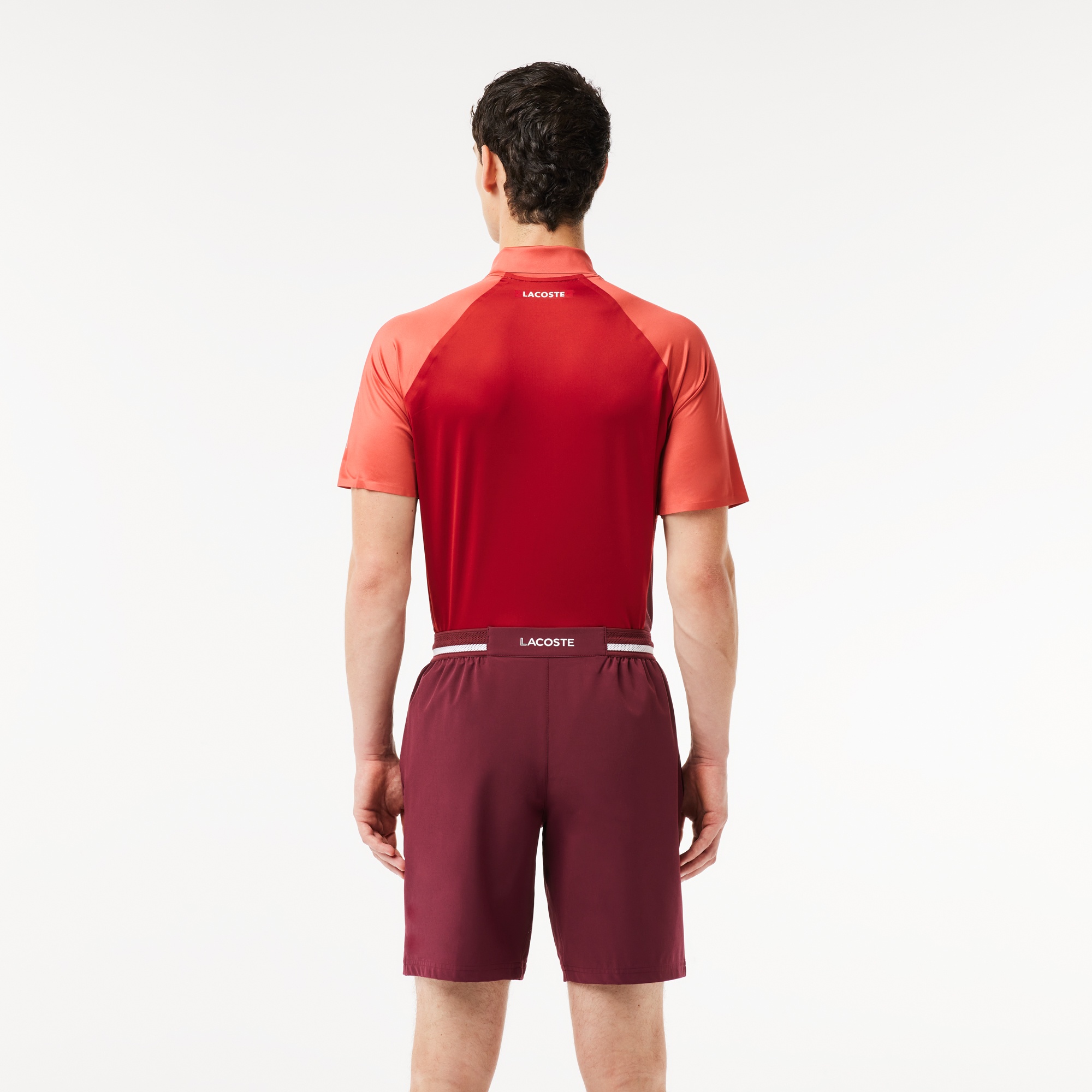 Lacoste SPORT x Novak Djokovic Erkek Regular Fit Bordo Şort