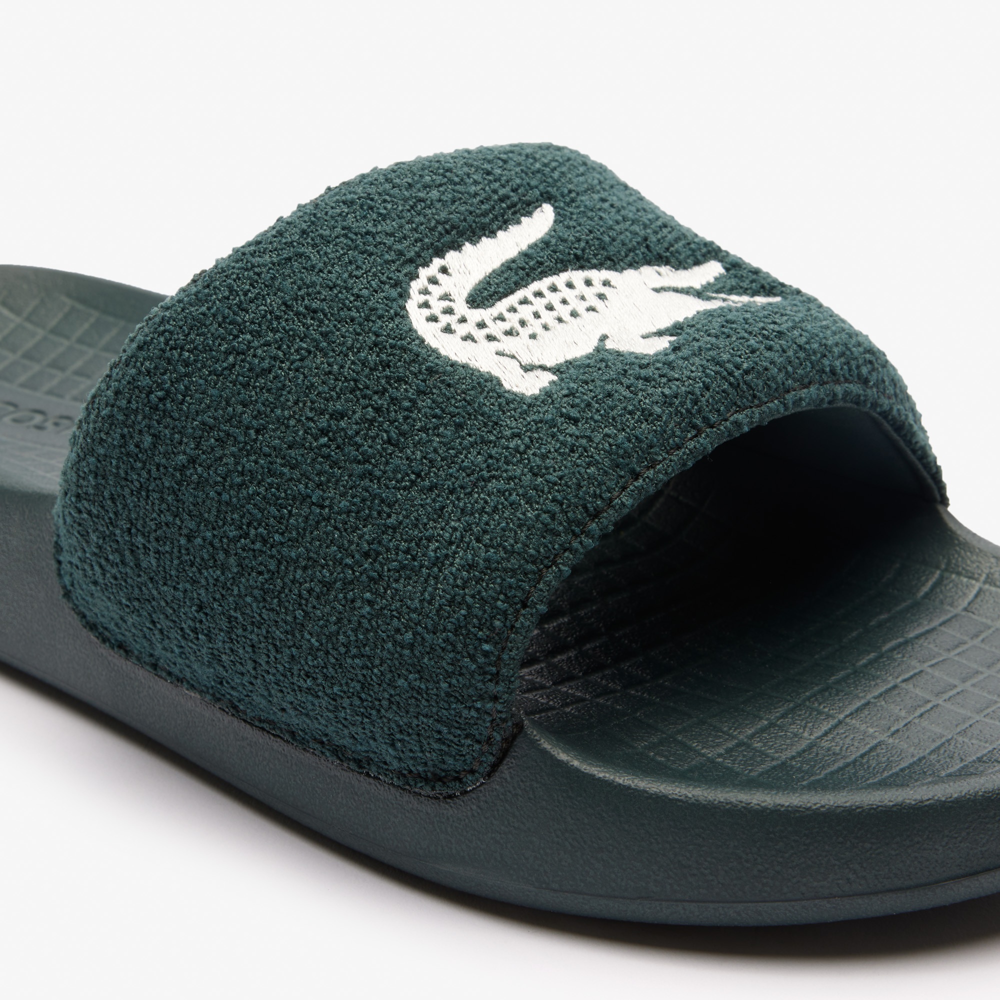 Lacoste Croco 1.0 Erkek Koyu Yeşil Terlik