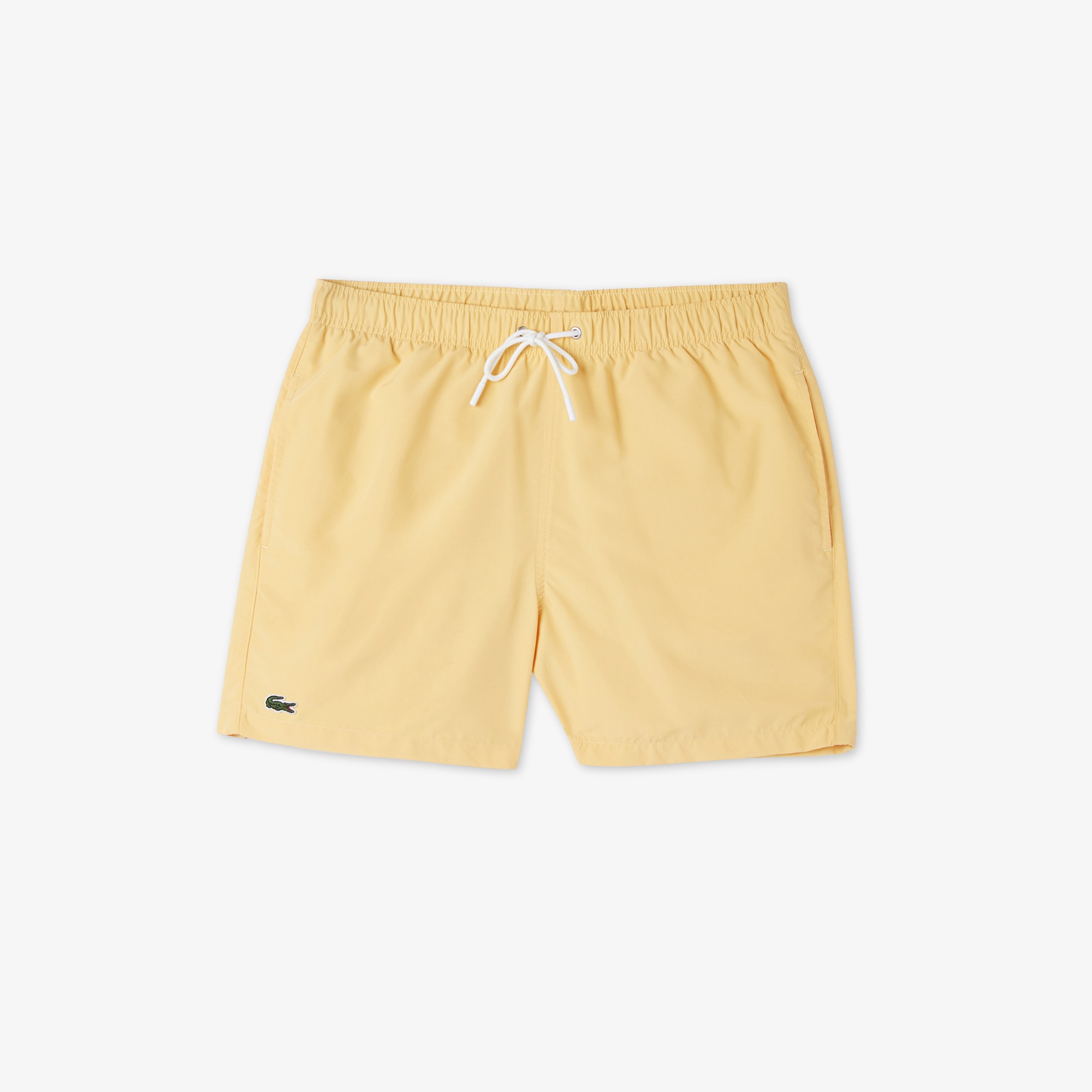 Lacoste Erkek Desenli Sarı Mayo Şort