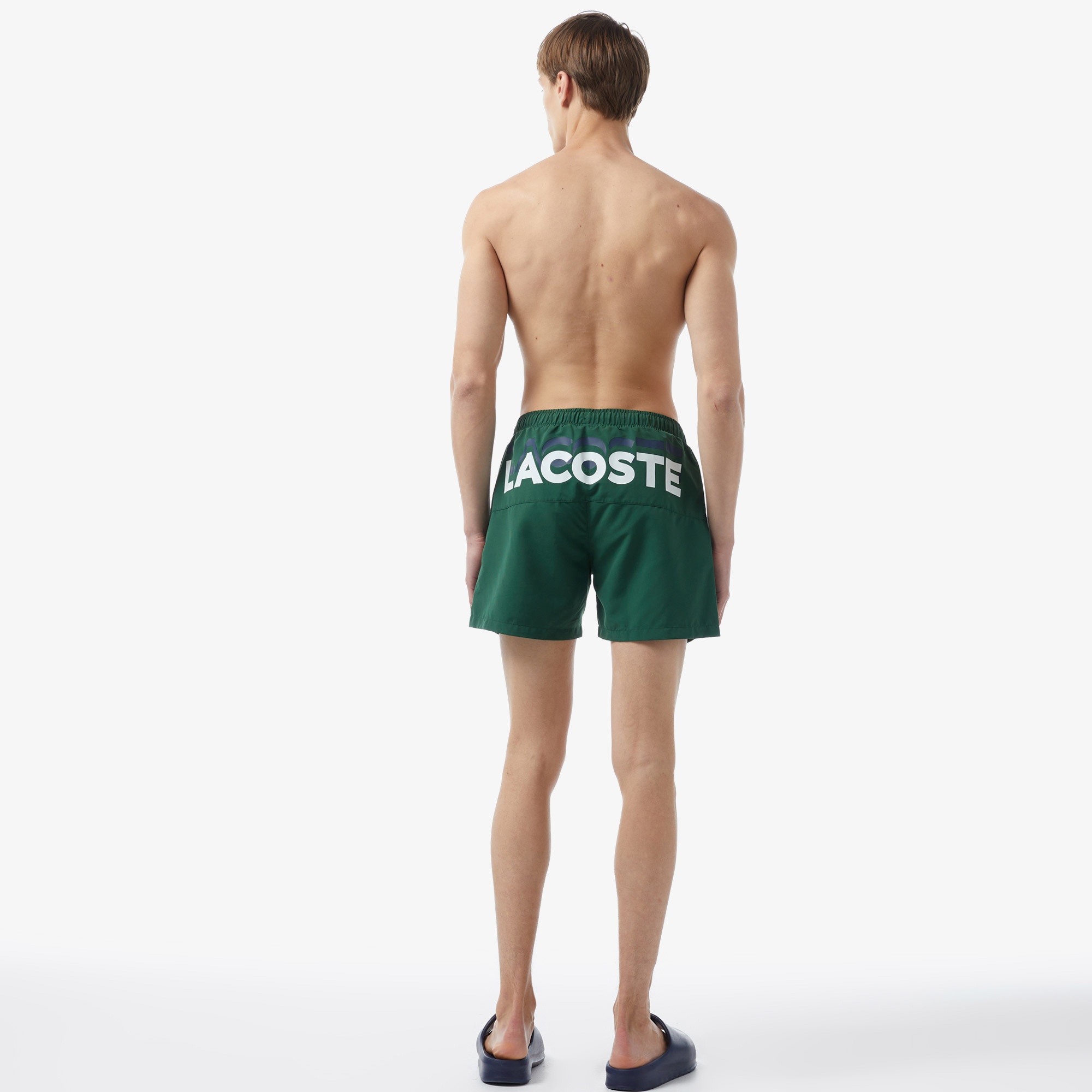 Lacoste Erkek Baskılı Yeşil Mayo Şort