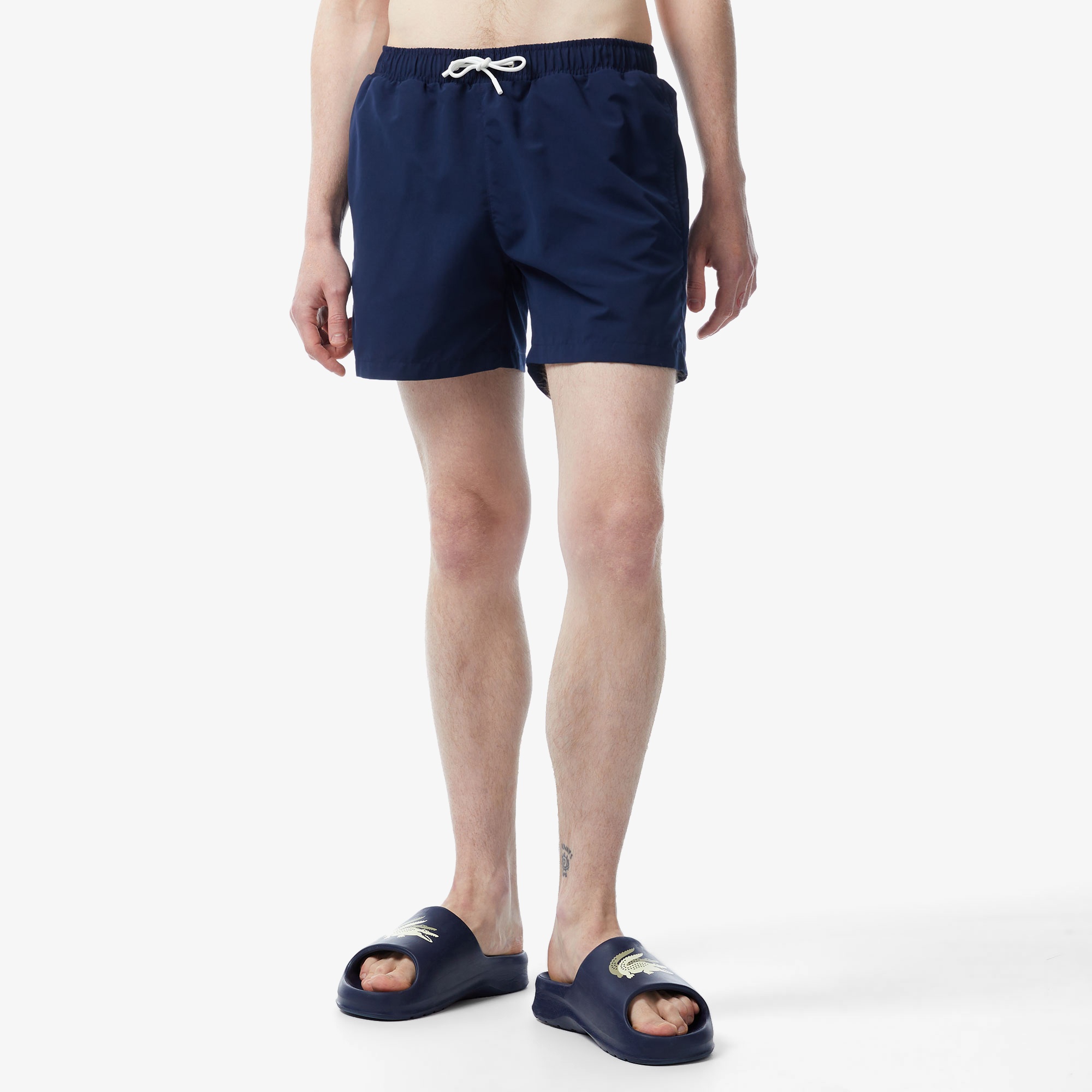 Lacoste Erkek Baskılı Lacivert Mayo Şort