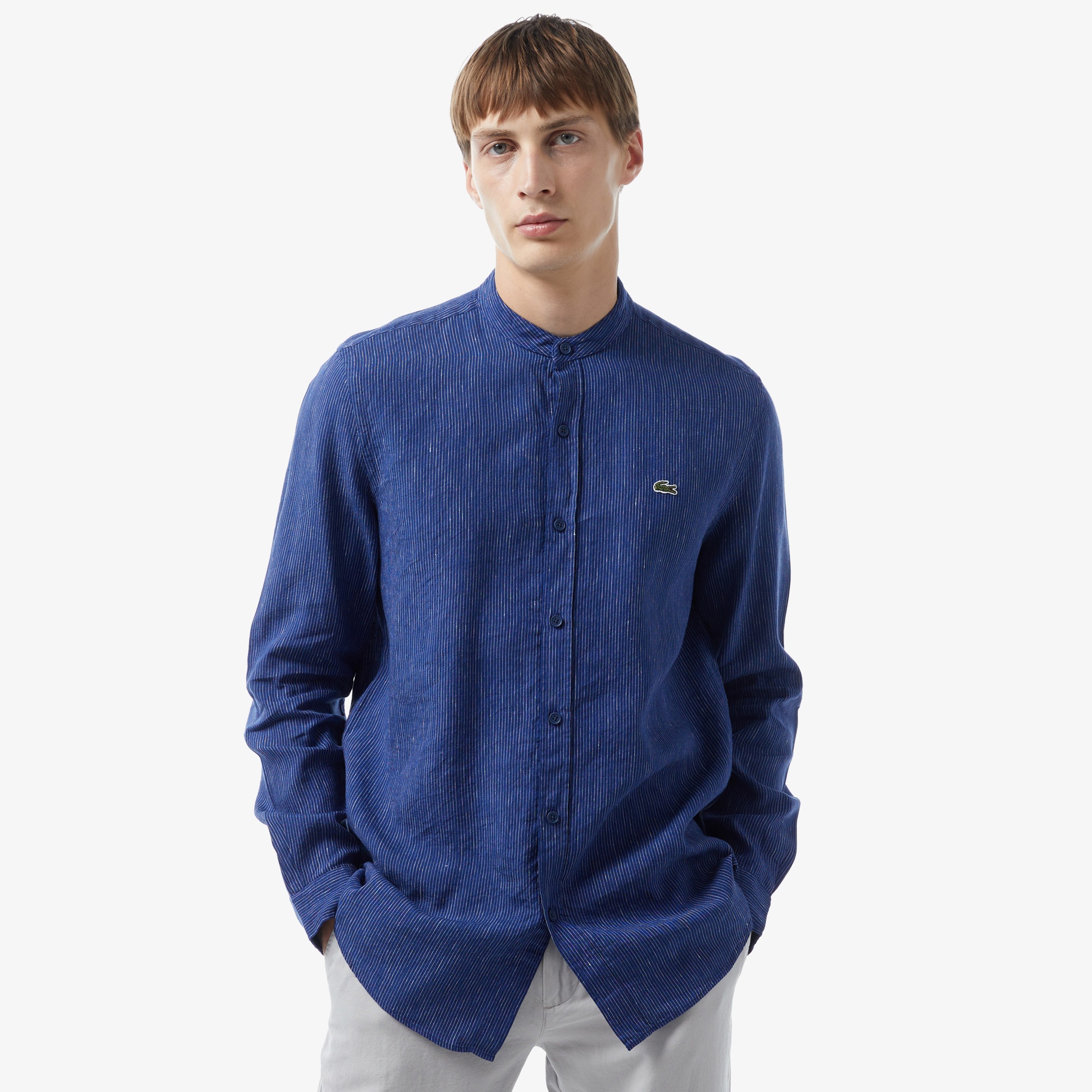 Lacoste Erkek Regular Fit Lacivert Gömlek