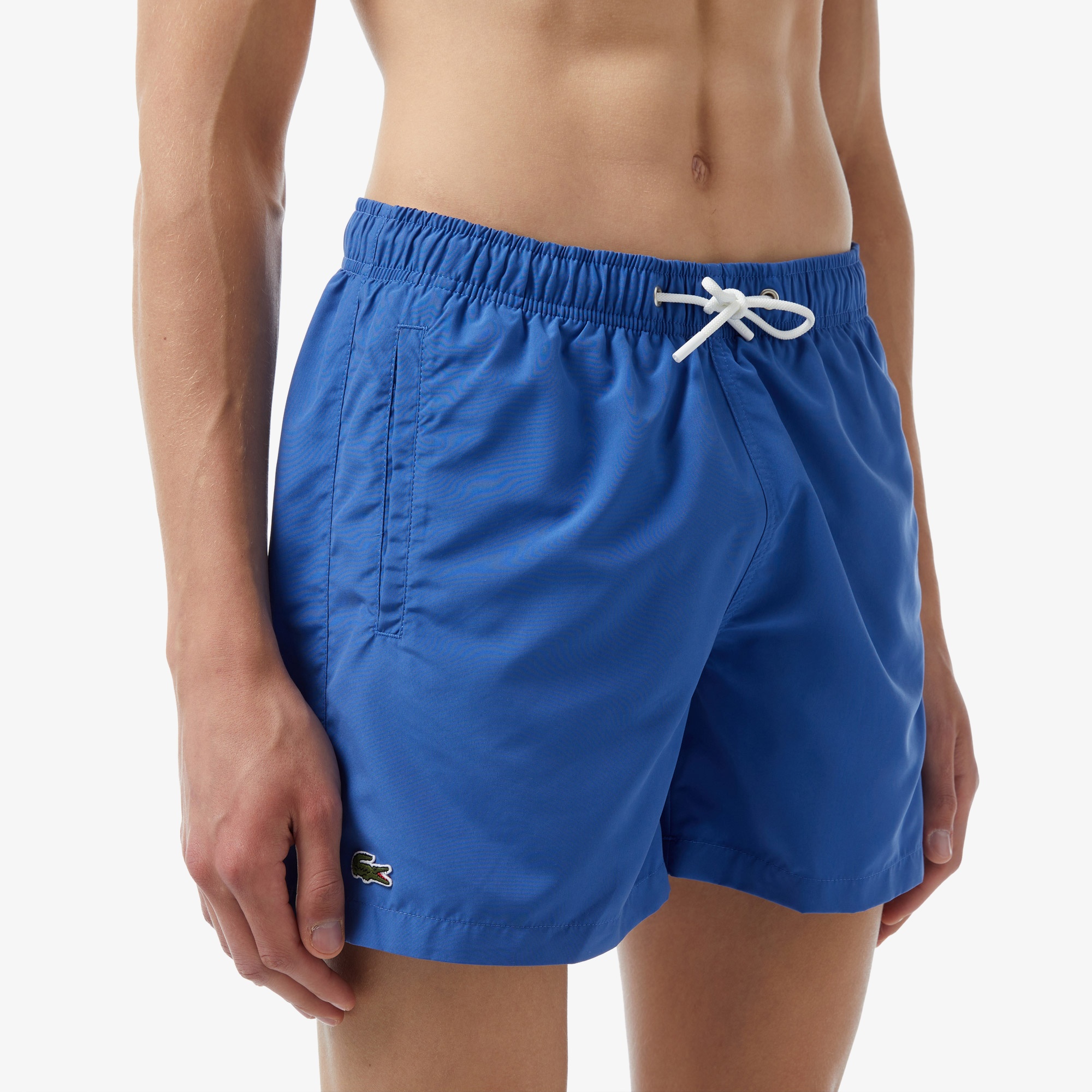 Lacoste Erkek Renk Bloklu Mavi Mayo Şort