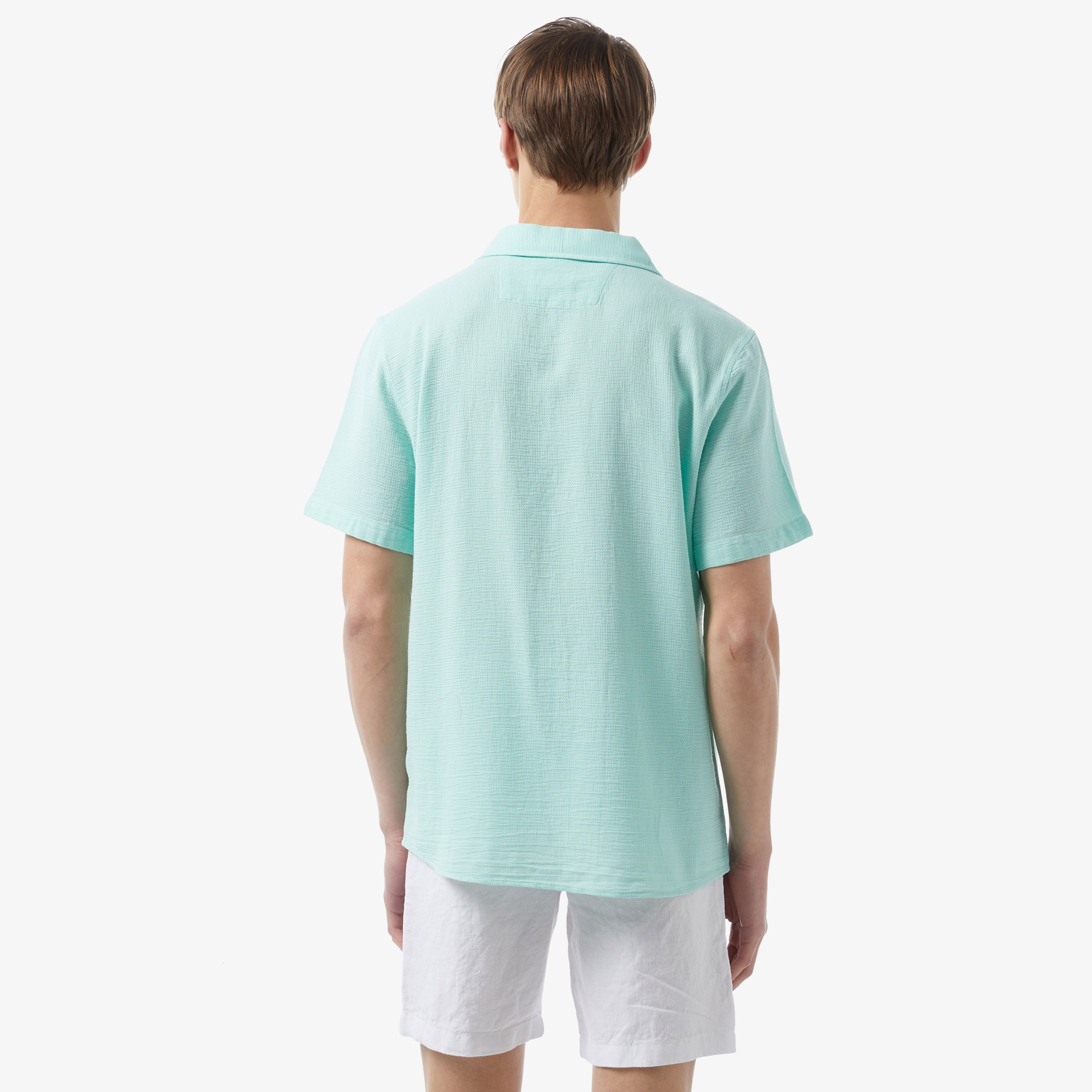 Lacoste Erkek Relaxed Fit Kısa Kollu Yeşil Gömlek