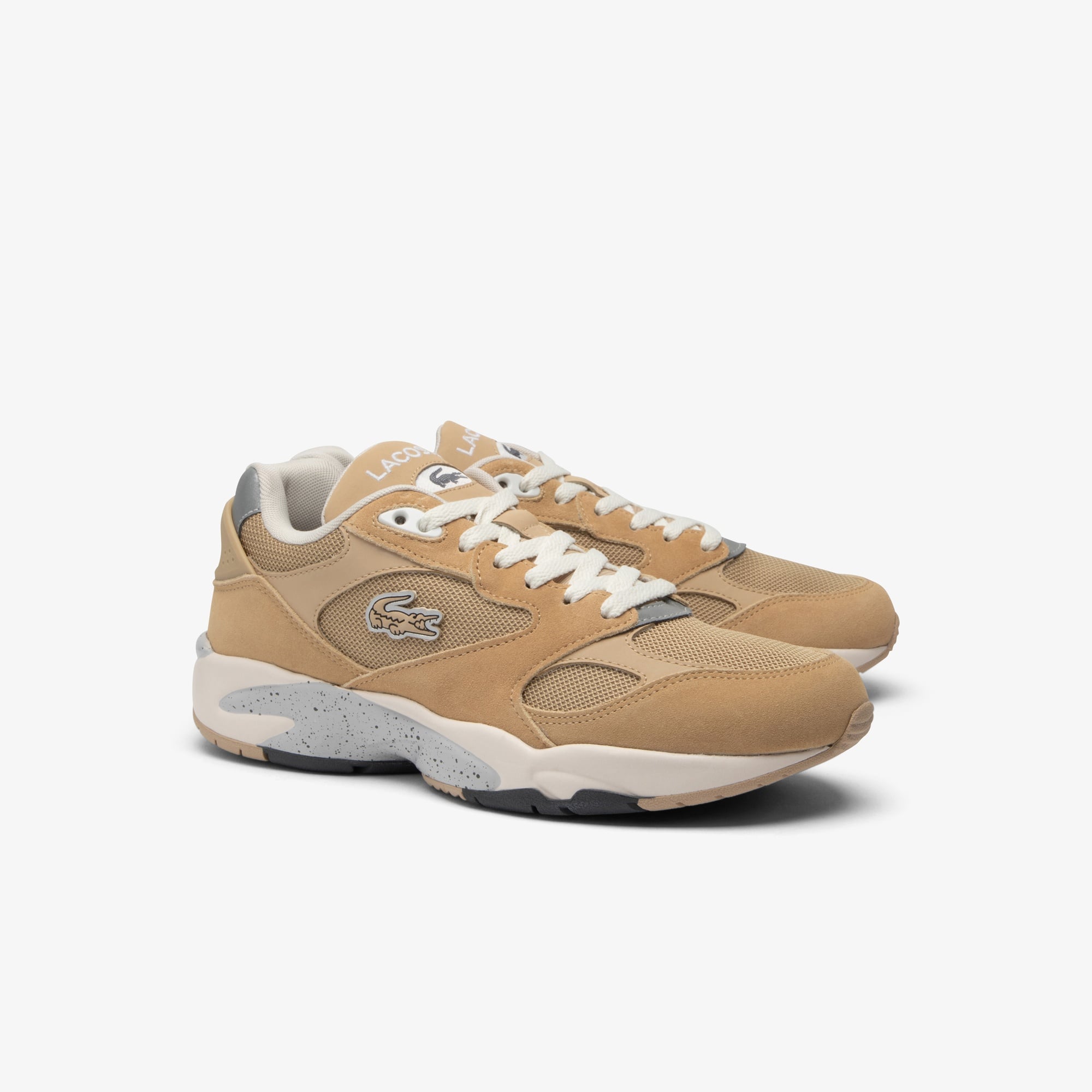 Lacoste SPORT Storm 96 Lo Vintage Erkek Açık Kahverengi Sneaker